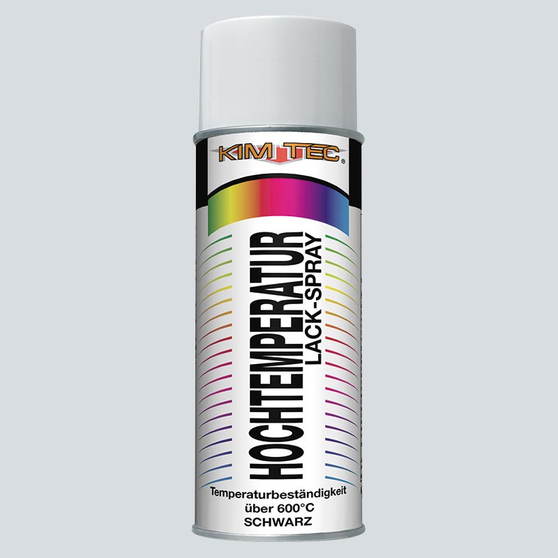 Kim-Tec Hochtemperaturlack Spray Schwarz 400 ml