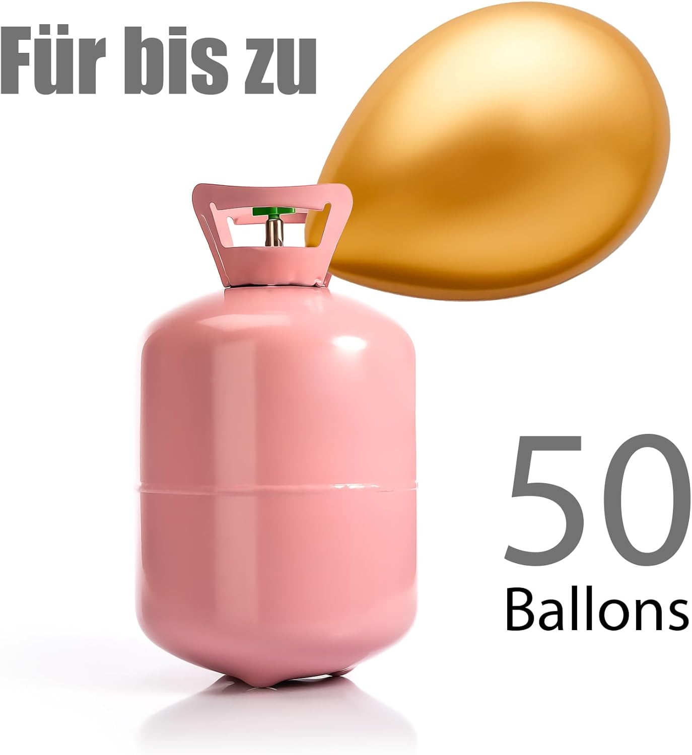 Party Factory Helium Ballongasbehälter Balloon Time 13,4 Liter für 50 Luftballons