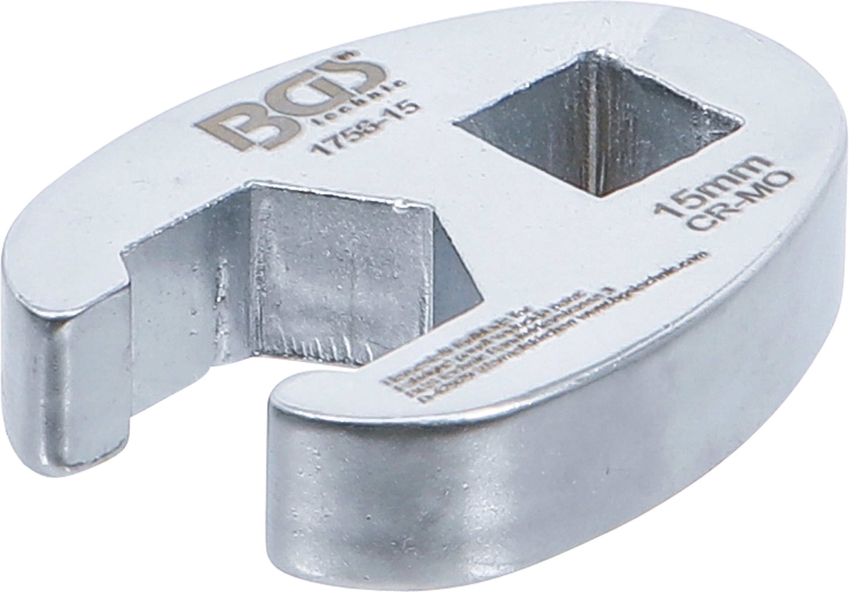 BGS Hahnenfußschlüssel | Antrieb Innenvierkant 10 mm (3/8") | SW 15 mm