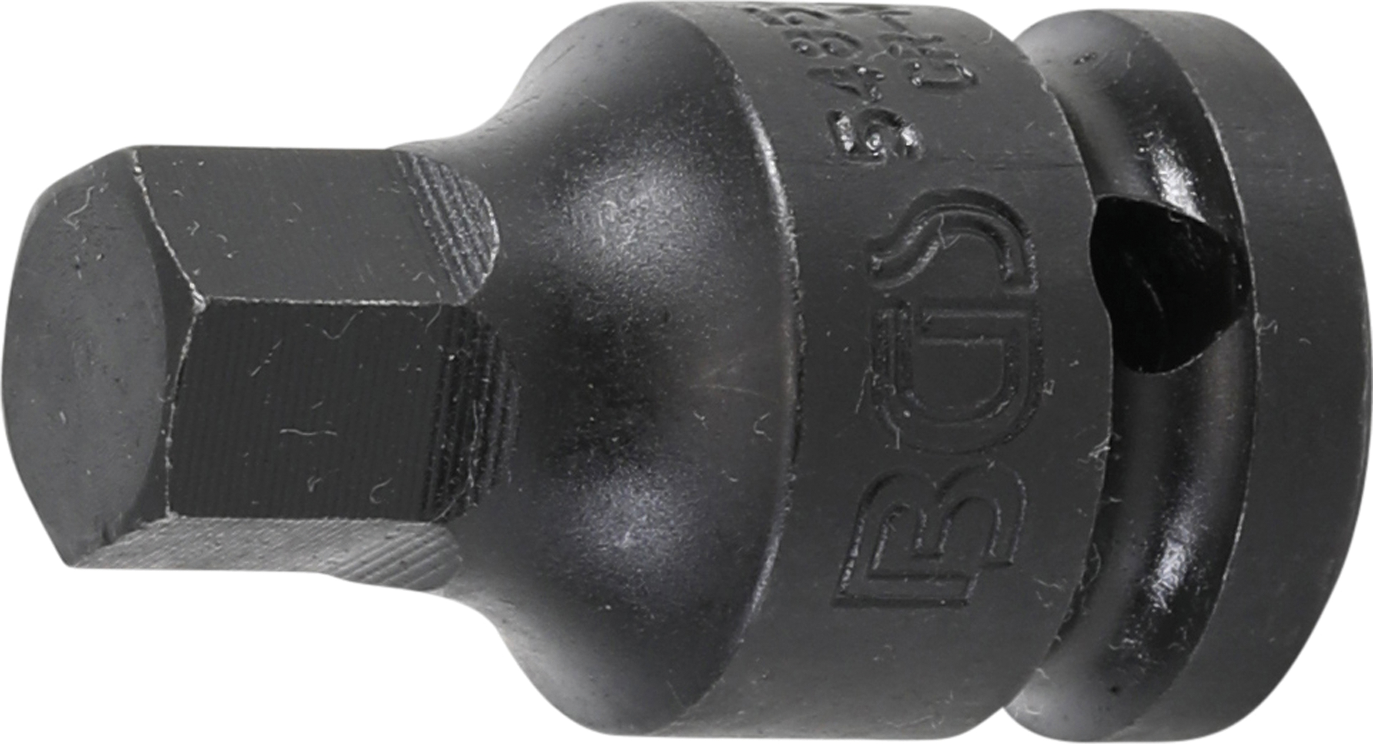 BGS Kraft-Bit-Einsatz | Länge 42 mm | Antrieb Innenvierkant 12,5 mm (1/2") | Innensechskant 13 mm