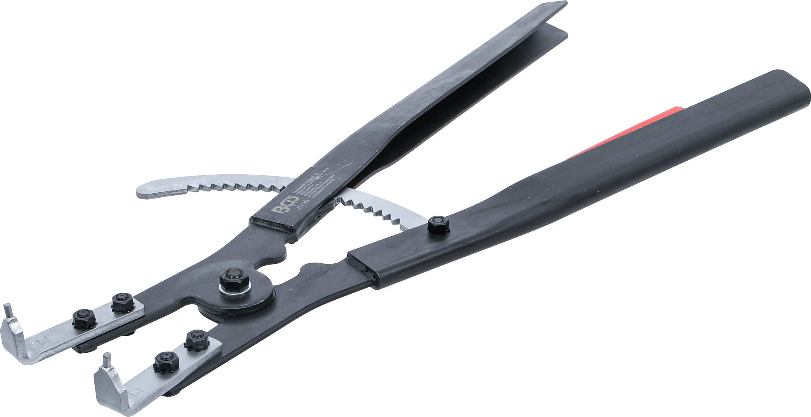BGS Sprengringzange | abgewinkelt | für Außensprengringe | 500 mm