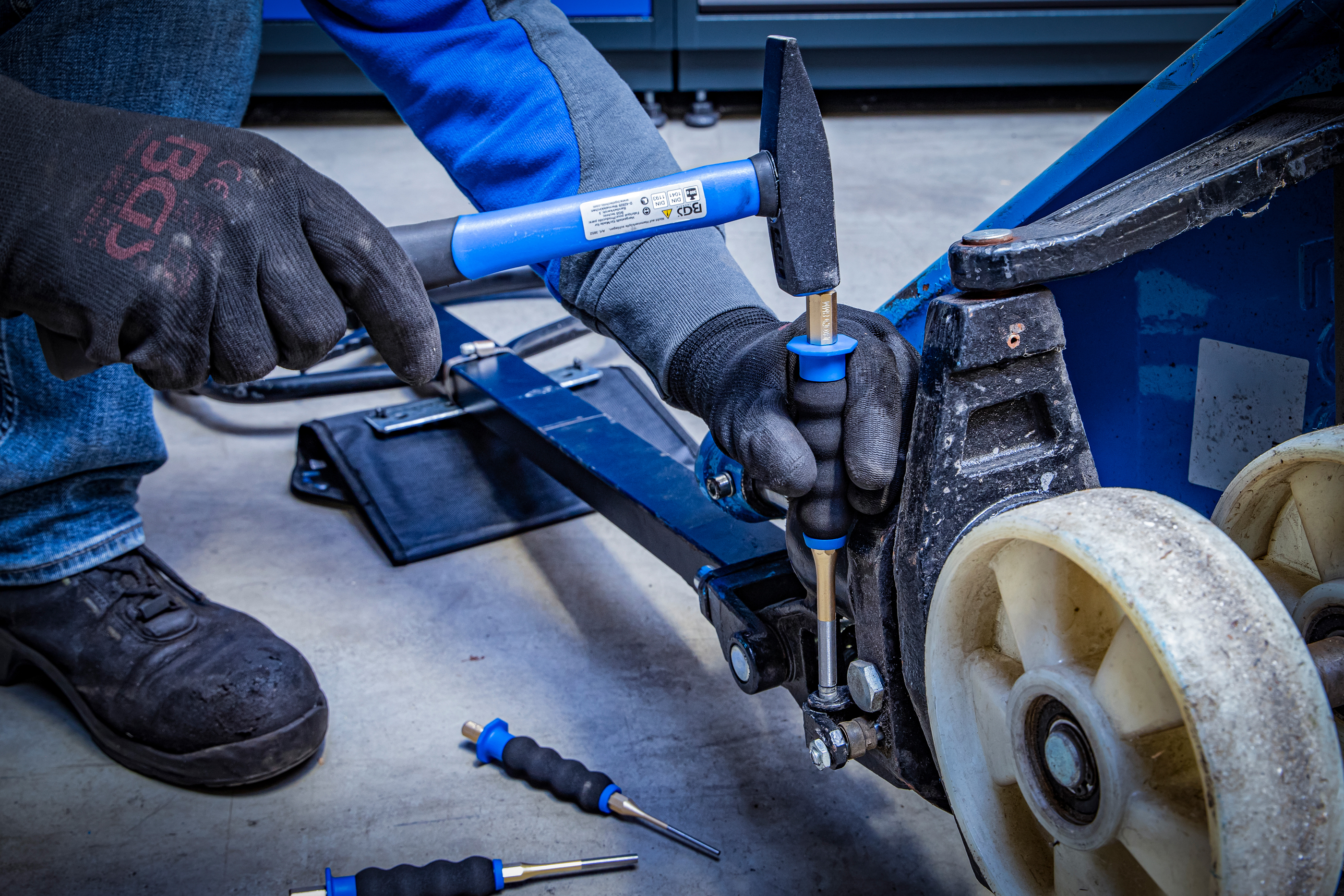 BGS Splintentreiber-Satz | mit Handschutz | 180 mm | 3 - 8 mm | 6-tlg.