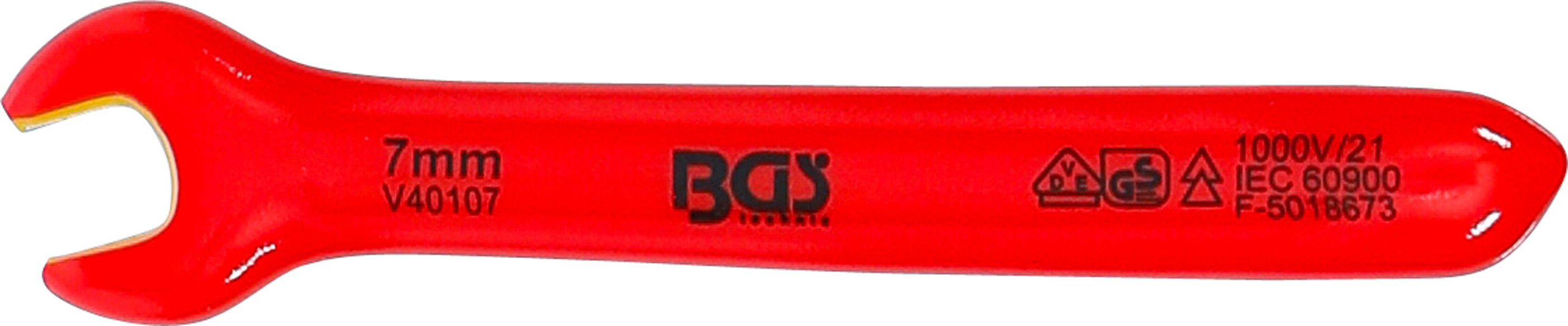 BGS VDE-Einmaulschlüssel | SW 7 mm BGS VDE-Einmaulschlüssel | SW 7 mm