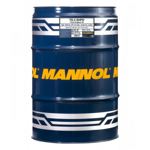 10W-40 Mannol 7103 TS-3 SHPD Motoröl 208 Liter