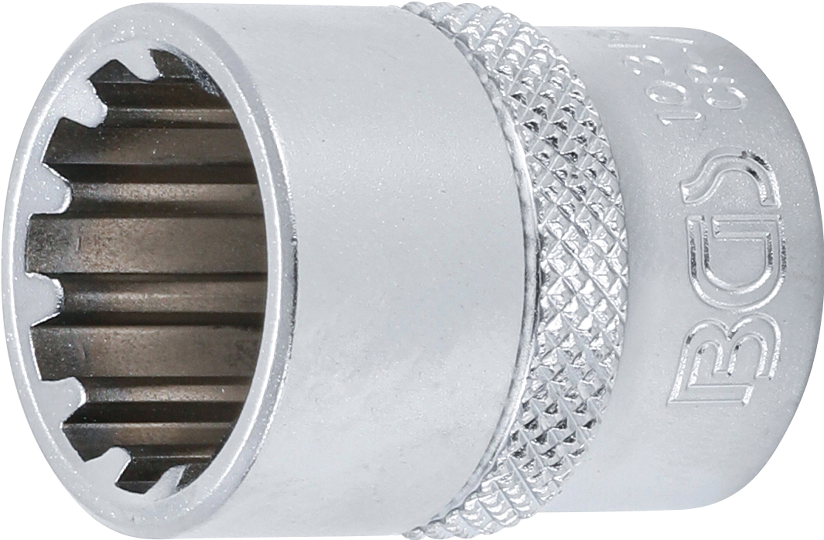 BGS Steckschlüssel-Einsatz Gear Lock | Antrieb Innenvierkant 10 mm (3/8") | SW 16 mm