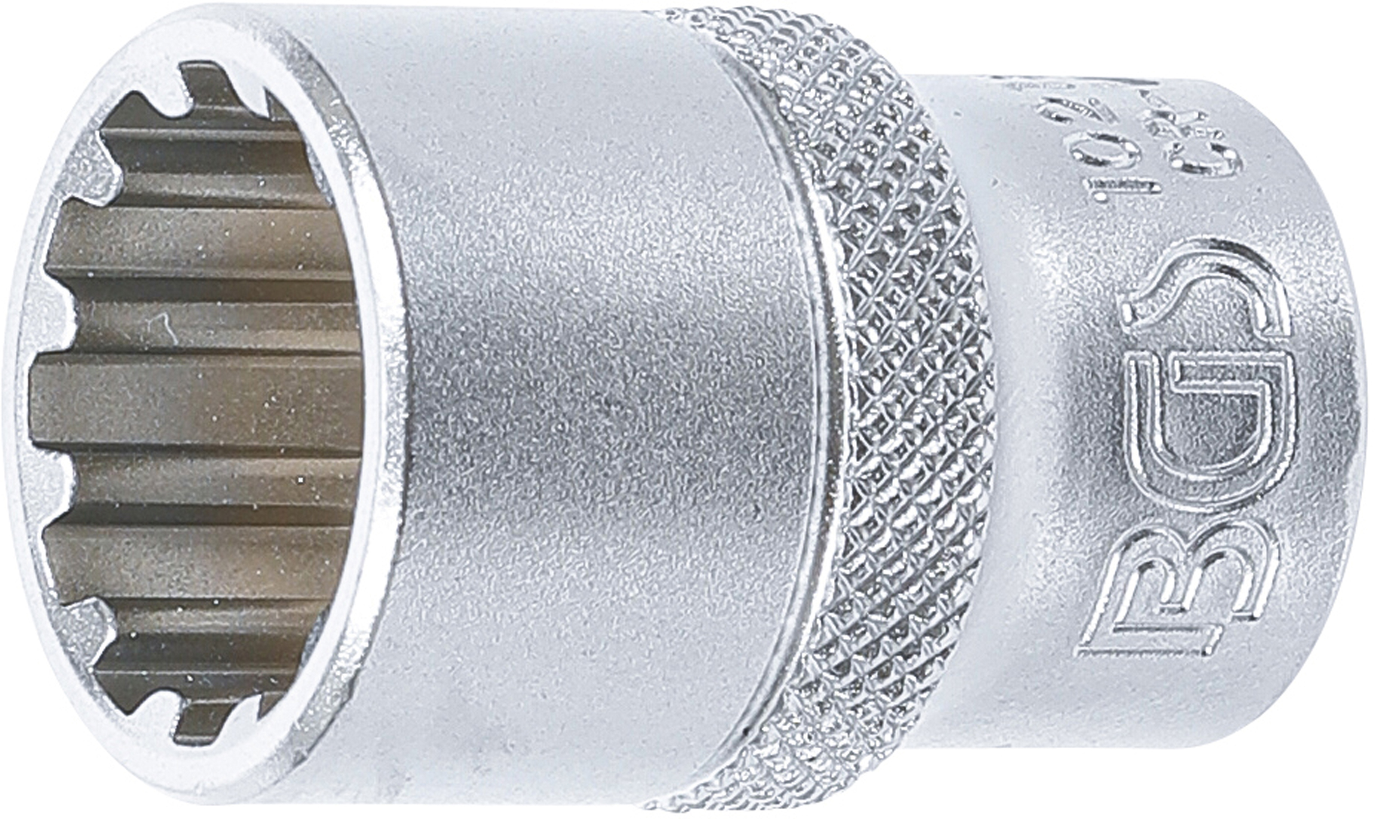 BGS Steckschlüssel-Einsatz Gear Lock | Antrieb Innenvierkant 12,5 mm (1/2") | SW 18 mm