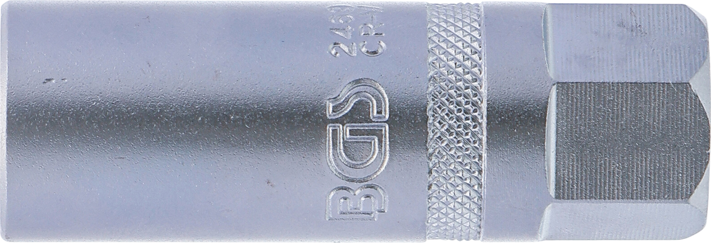 BGS Zündkerzen-Einsatz mit Magnet, Sechskant | Antrieb Innenvierkant 10 mm (3/8") | SW 16 mm