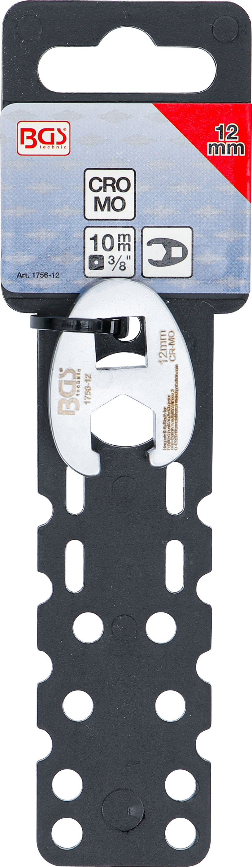 BGS Hahnenfußschlüssel | Antrieb Innenvierkant 10 mm (3/8") | SW 12 mm