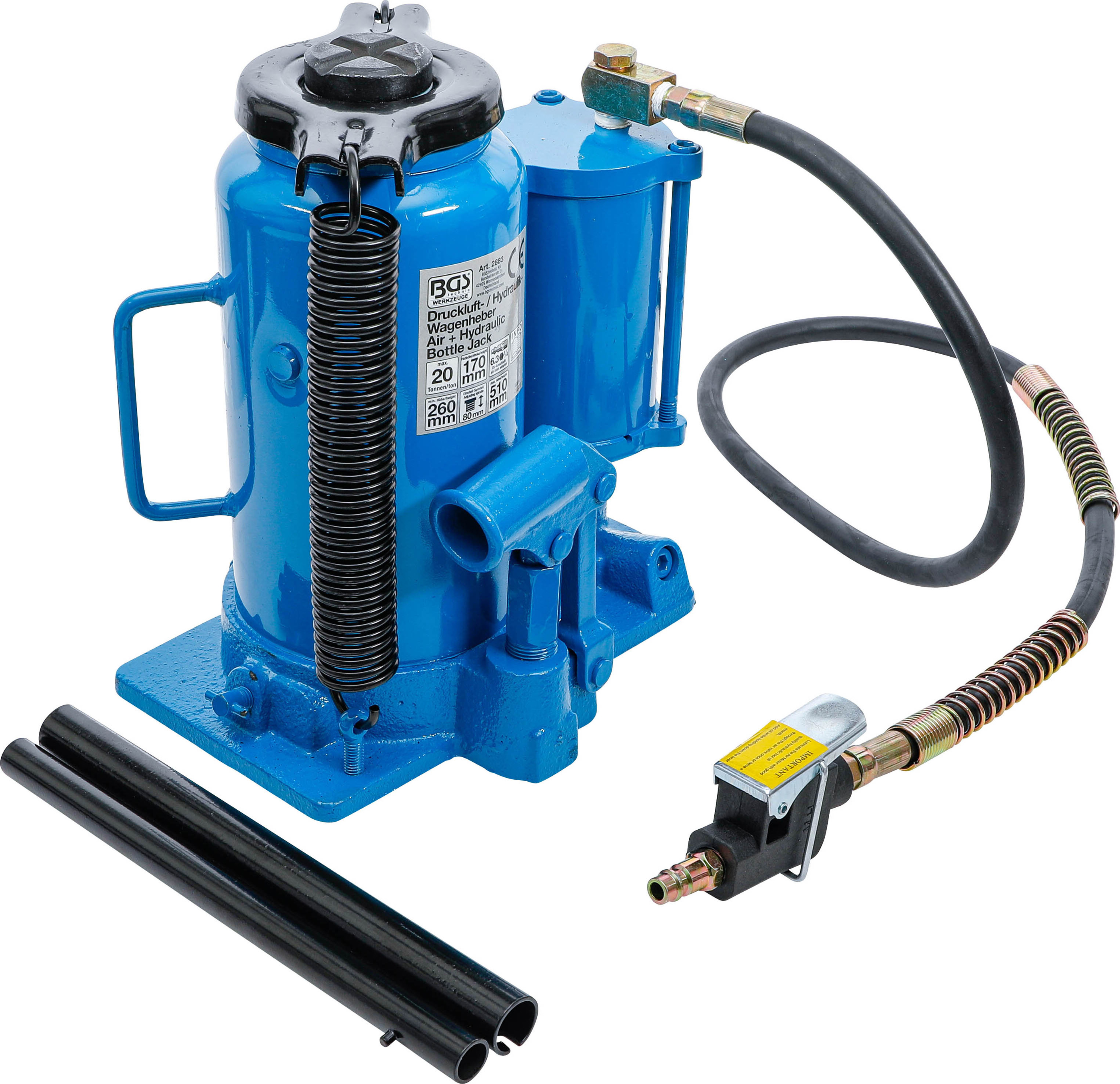 BGS Druckluft-Hydraulik-Wagenheber | 20 t
