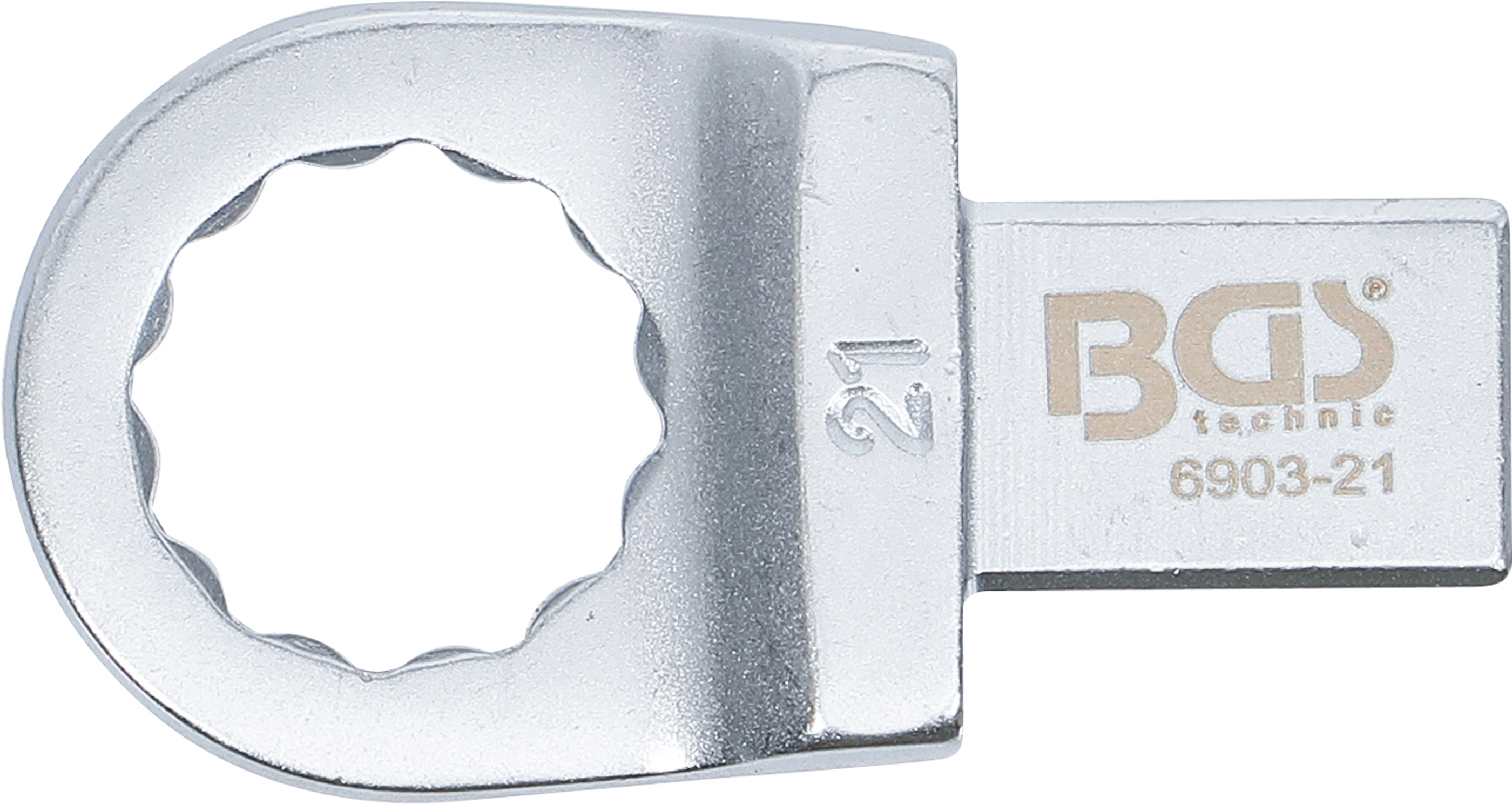 BGS Einsteck-Ringschlüssel | 21 mm | Aufnahme 14 x 18 mm