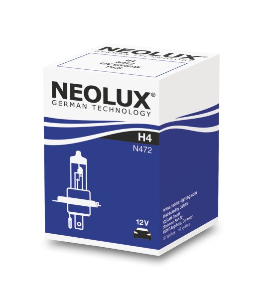 Neolux H4 Glühlampe N472 Autolampe 12V 60/55W P43T
