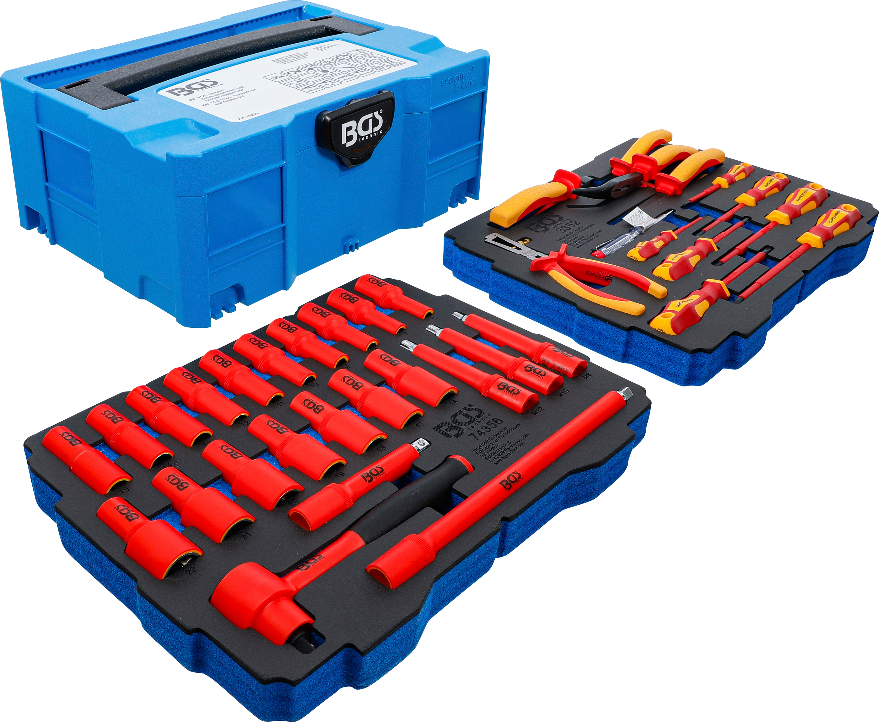 BGS VDE-Zangen- / Schraubendreher- und Steckschlüssel-Satz | BGS systainer® | 36-tlg.