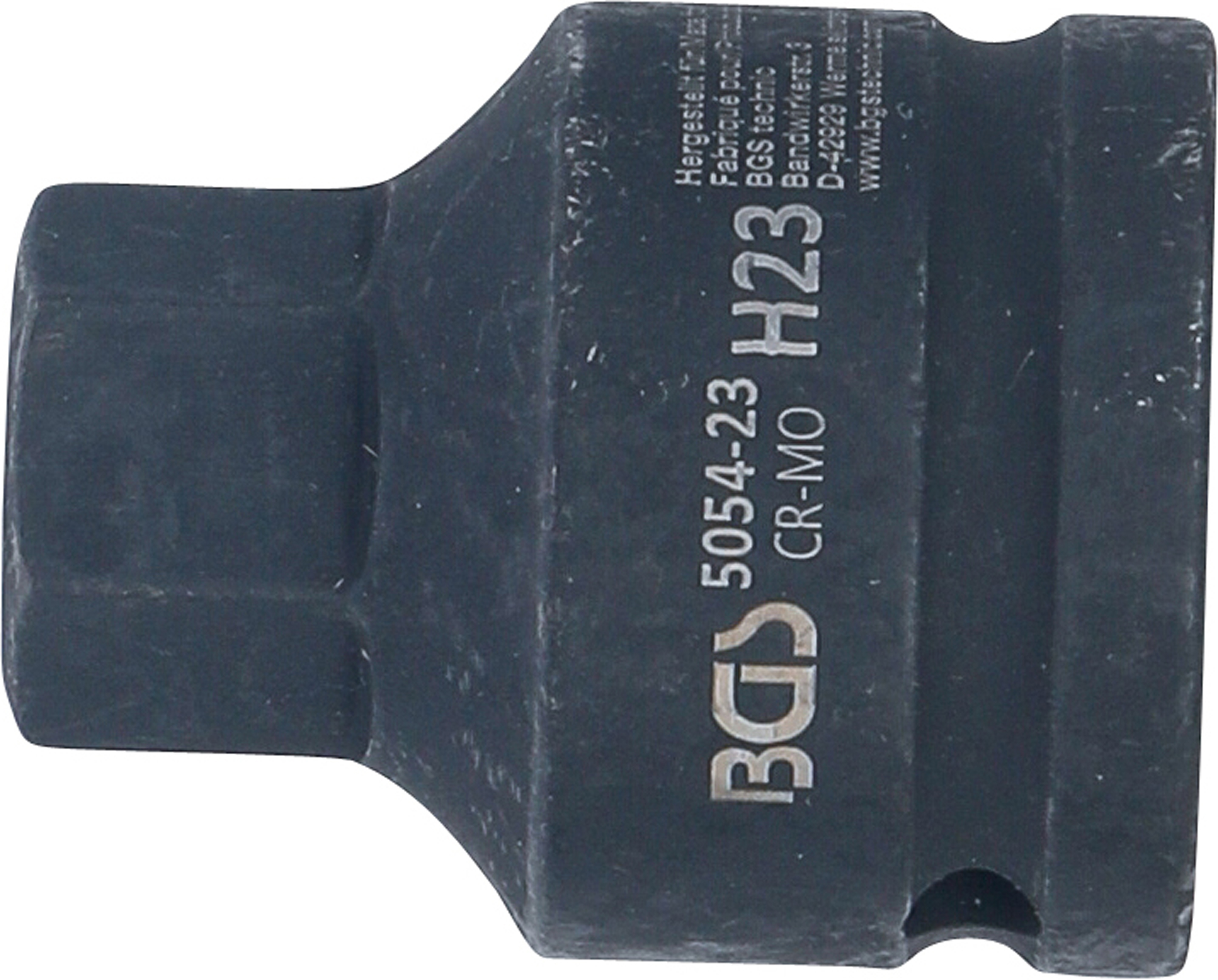 BGS Kraft-Bit-Einsatz | Länge 55 mm | Antrieb Innenvierkant 20 mm (3/4") | Innensechskant 23 mm