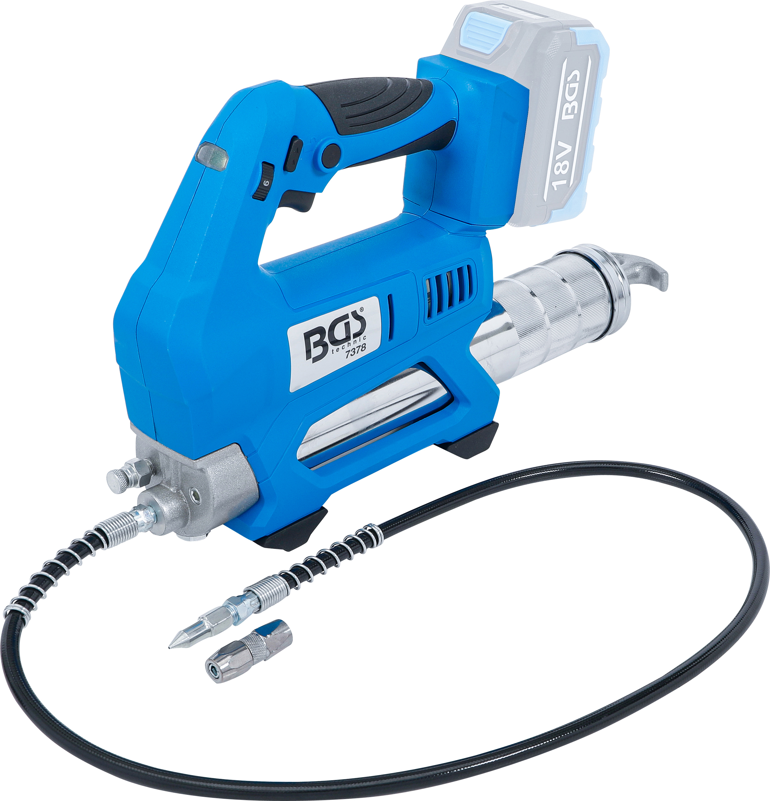 BGS Akku-Fettpresse | 18 V | ohne Akku
