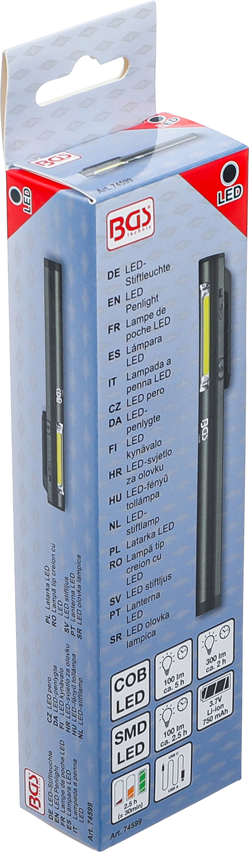 BGS LED-Stiftleuchte | Aluminium