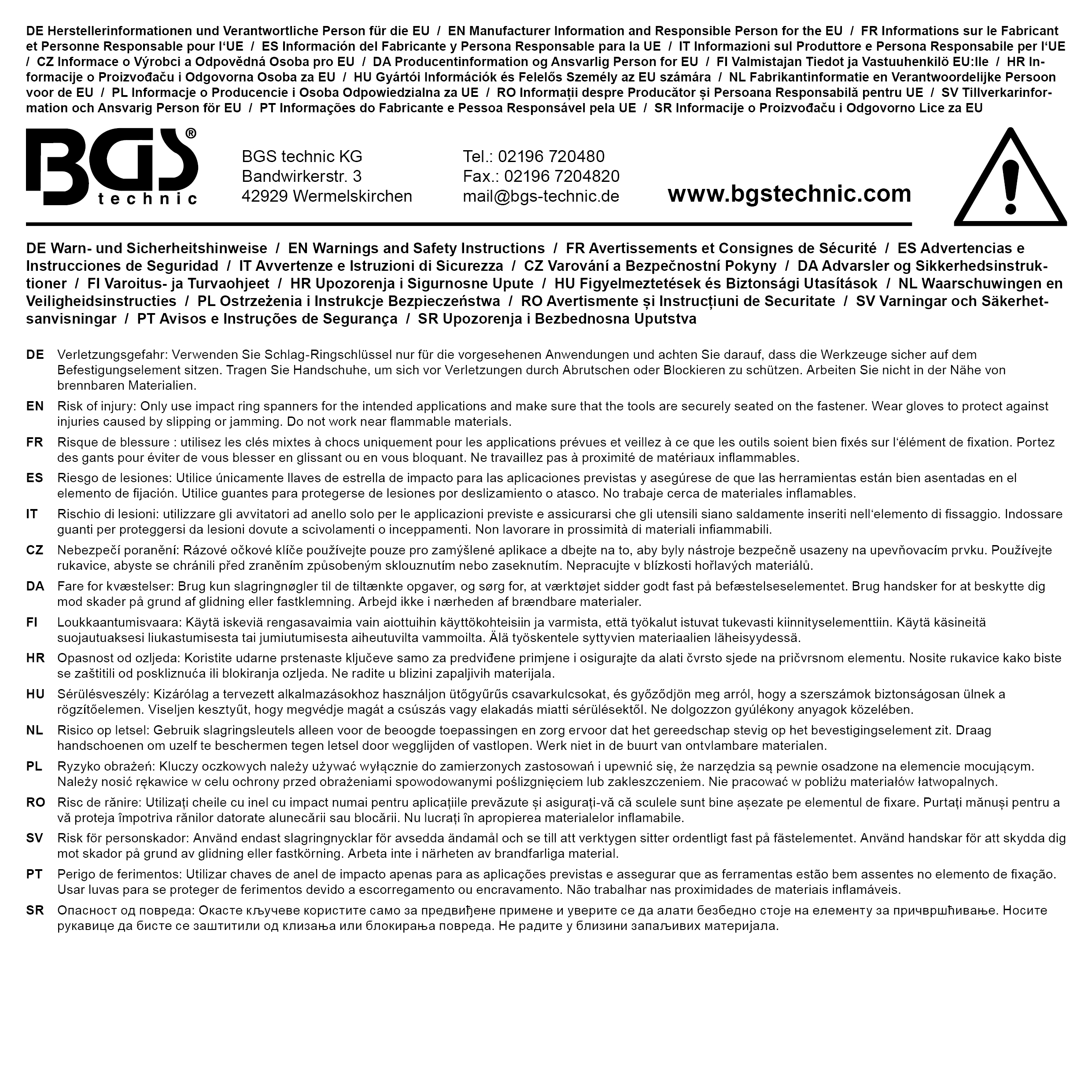 BGS Schlag-Ringschlüssel | SW 30 mm