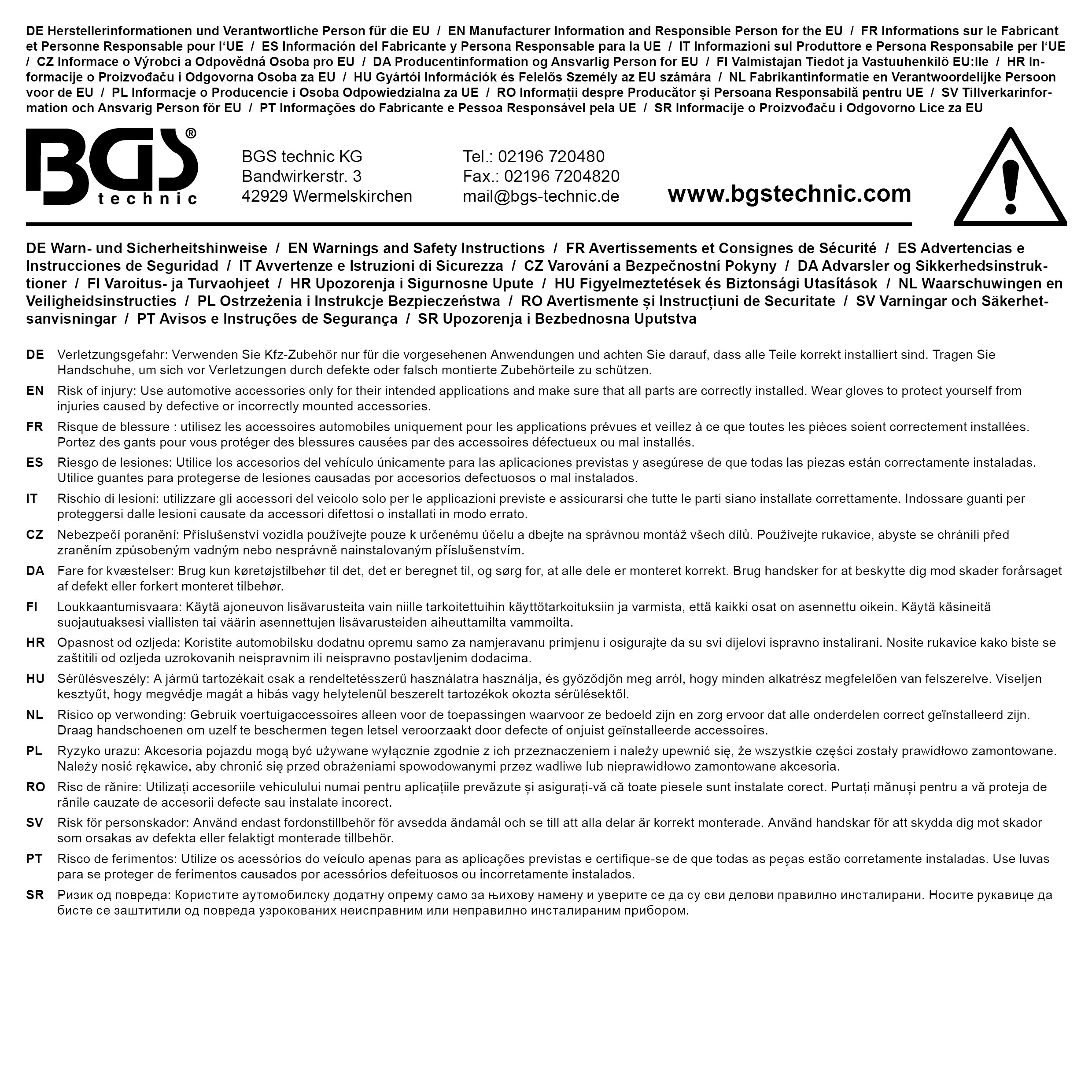BGS Reifen-Klapptritt | einstellbar | für Kleintransporter und 4x4 Fahrzeuge