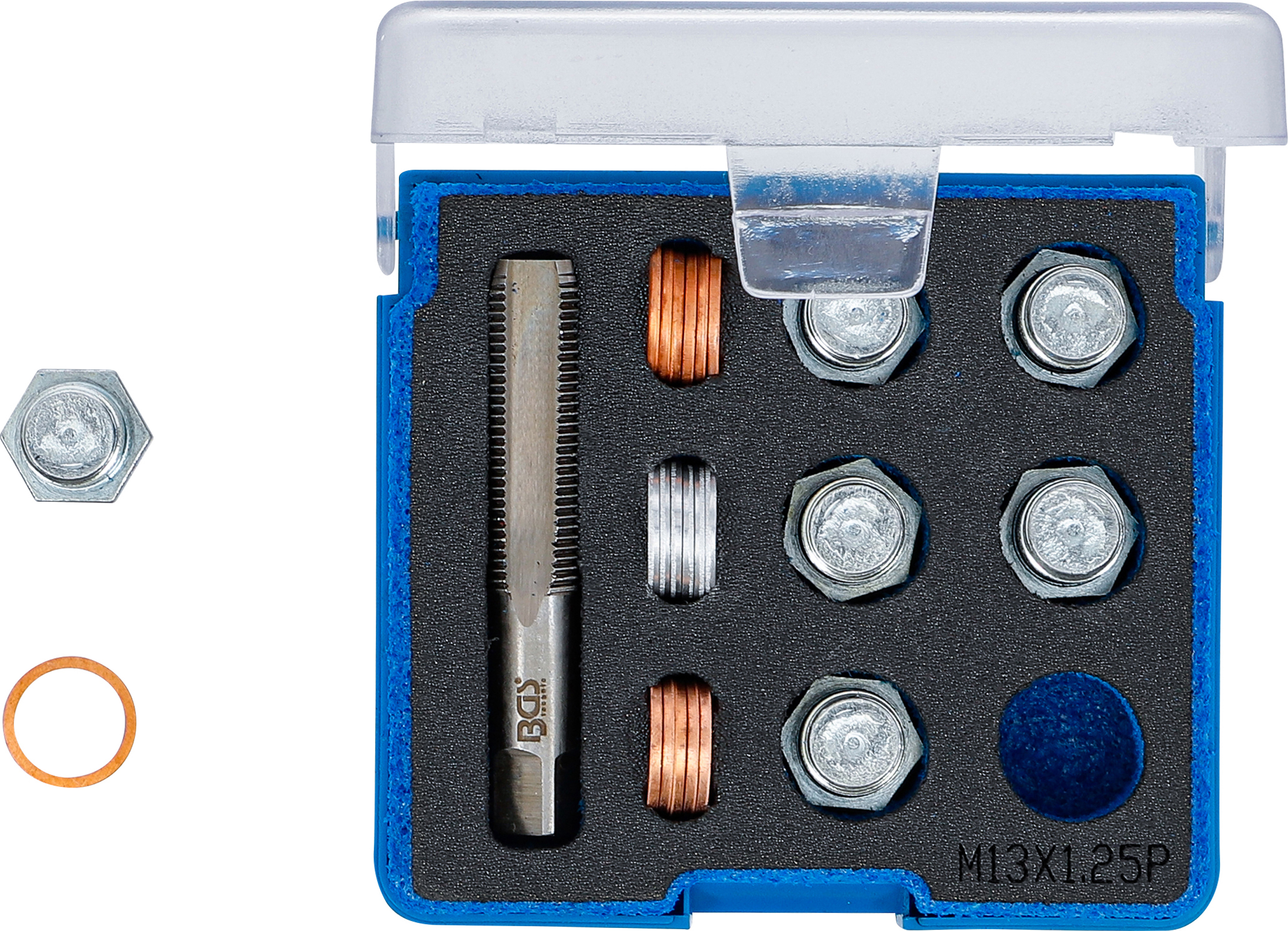 BGS Reparatursatz für Öl-Ablass-Gewinde | M13 x 1,25 mm