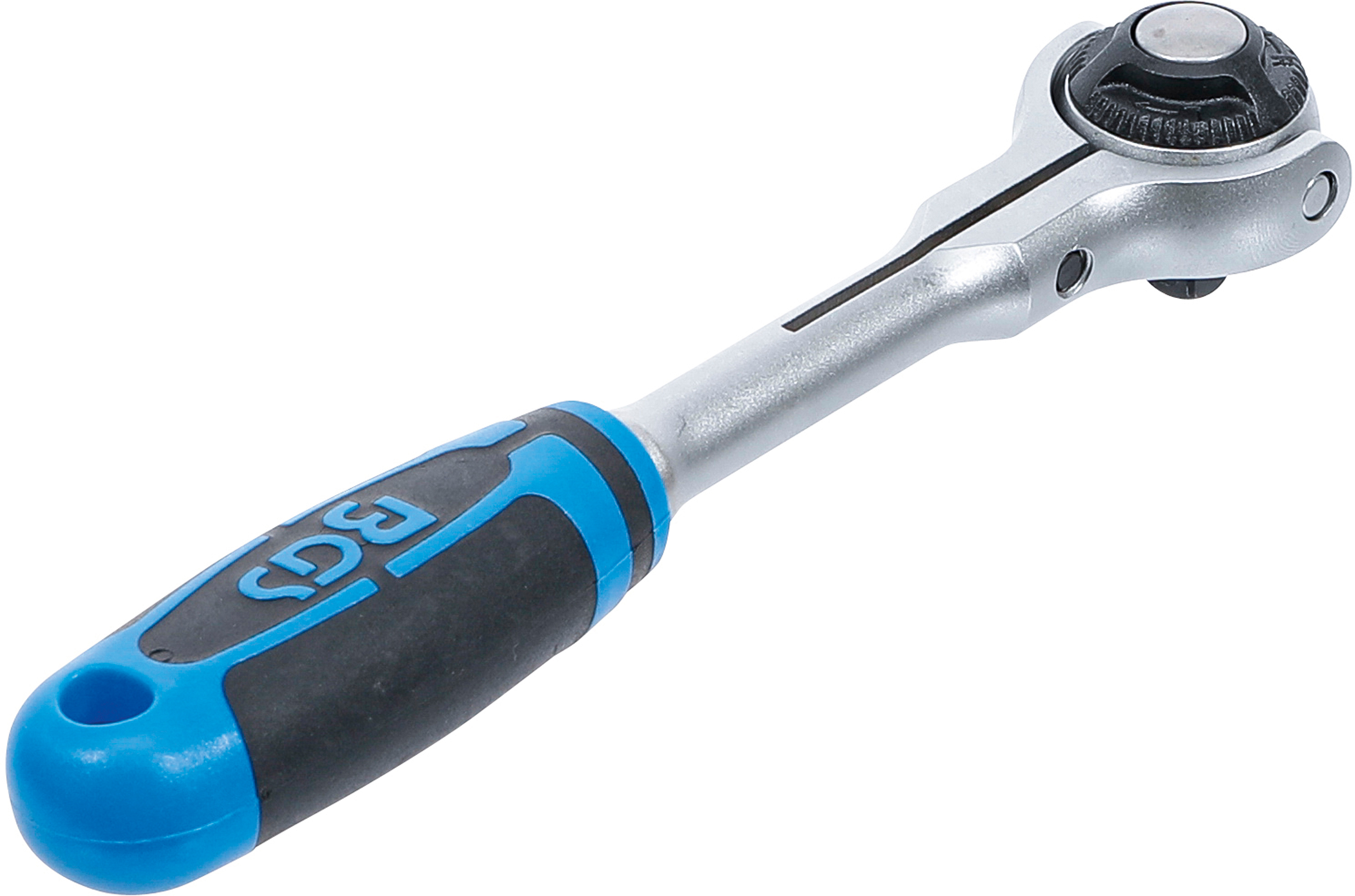 BGS Umschaltknarre mit Kugelkopf | Abtrieb Außenvierkant 6,3 mm (1/4")