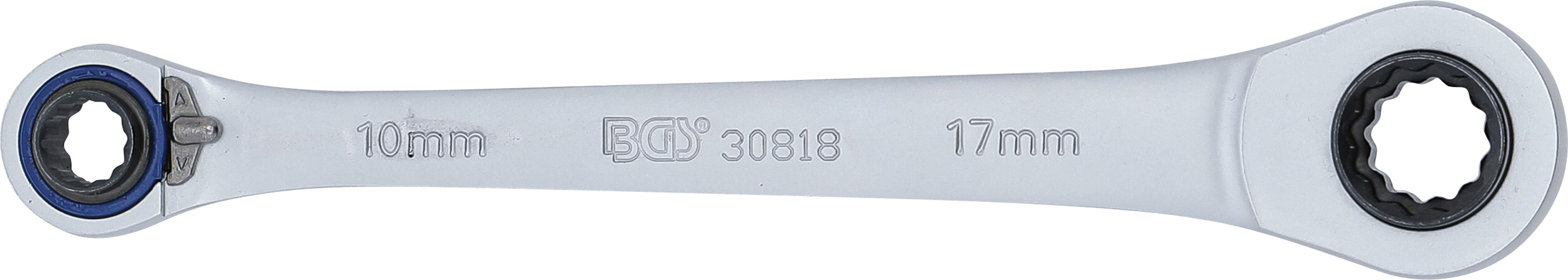 BGS Ratschen-Ringschlüssel "4 in 1" | SW 10 x 12, 14 x 17 mm