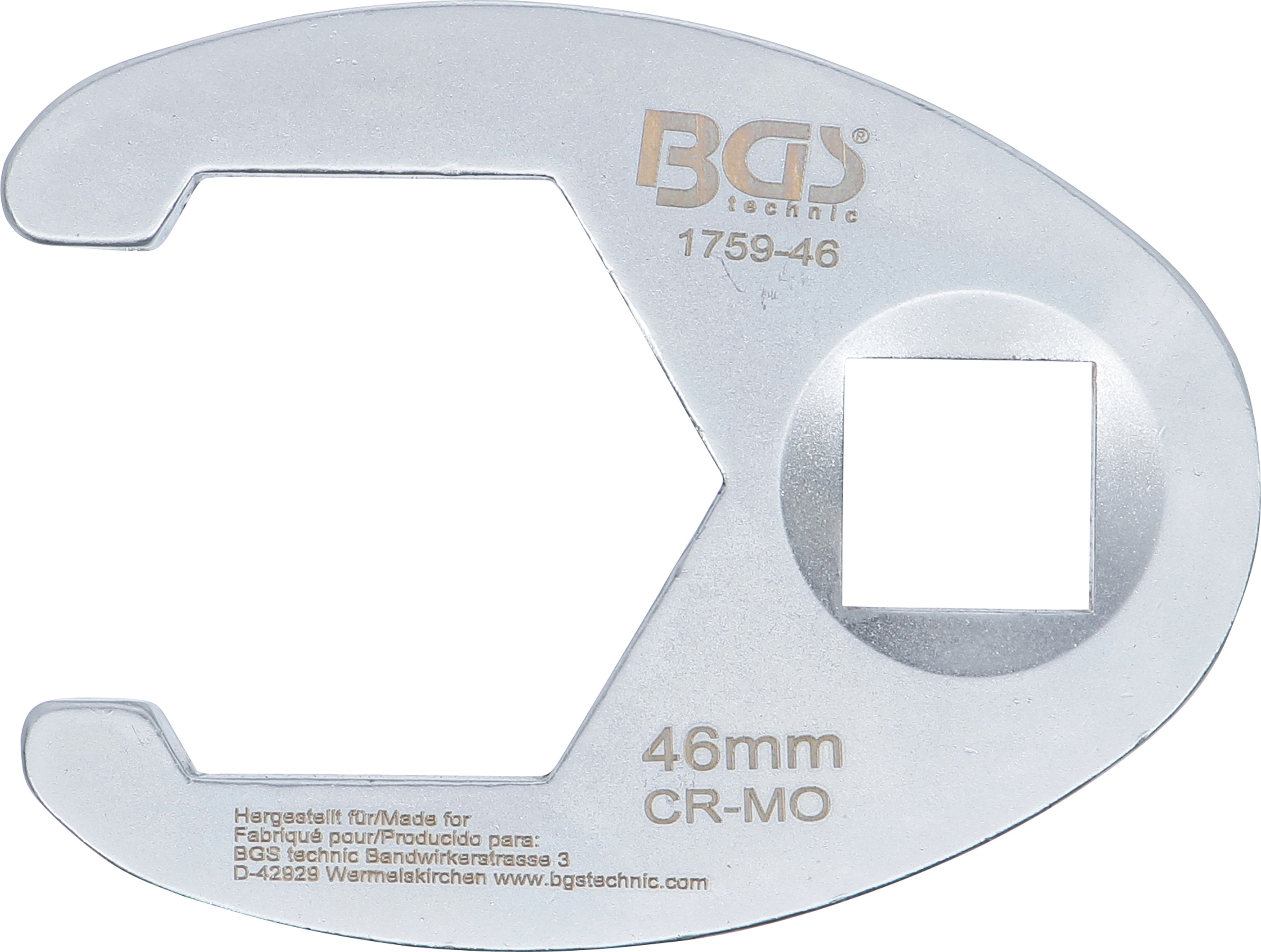 BGS Hahnenfußschlüssel | Antrieb Innenvierkant 20 mm (3/4") | SW 46 mm