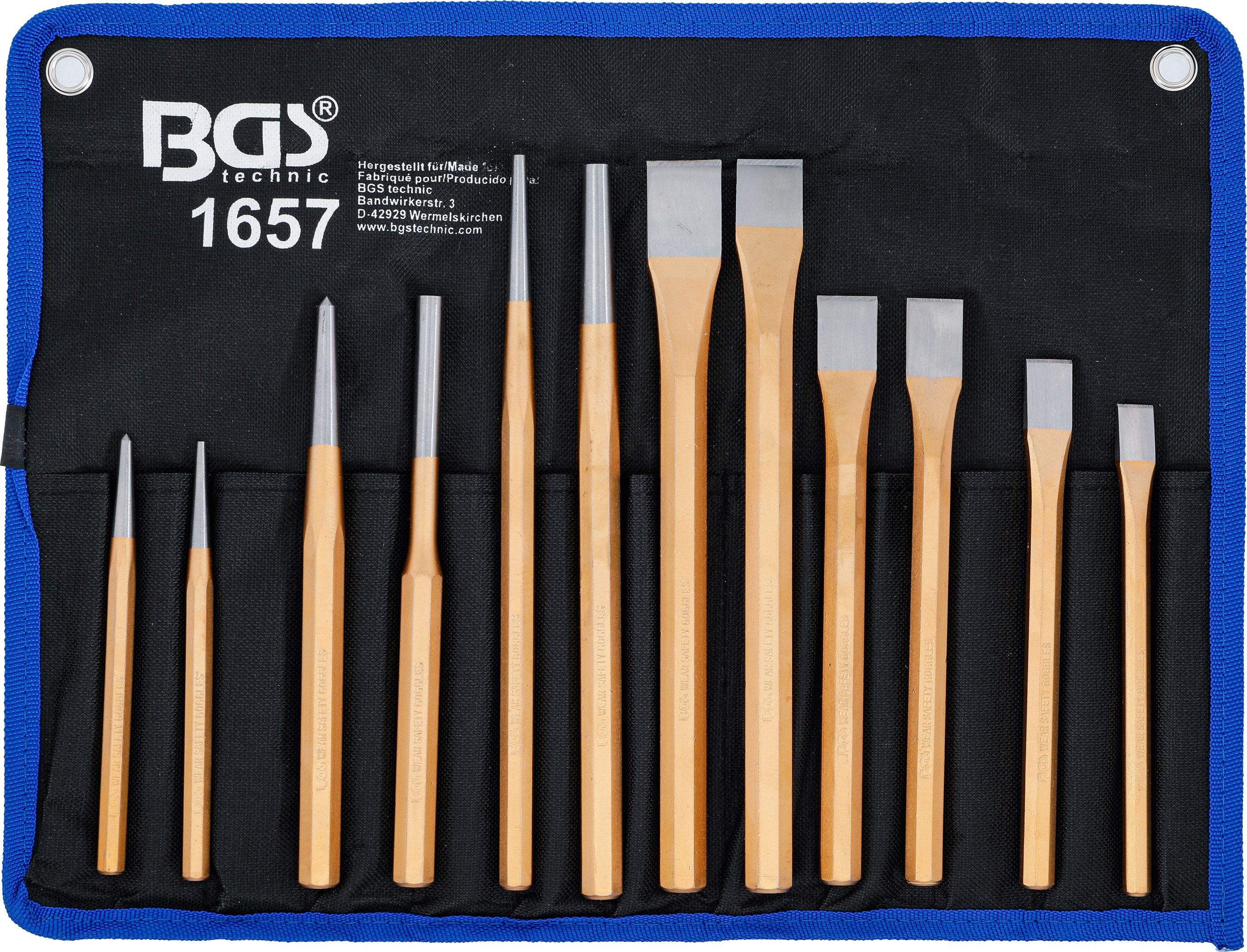 BGS Splintentreiber-/ Meissel-/ Körner-Satz | 12-tlg.