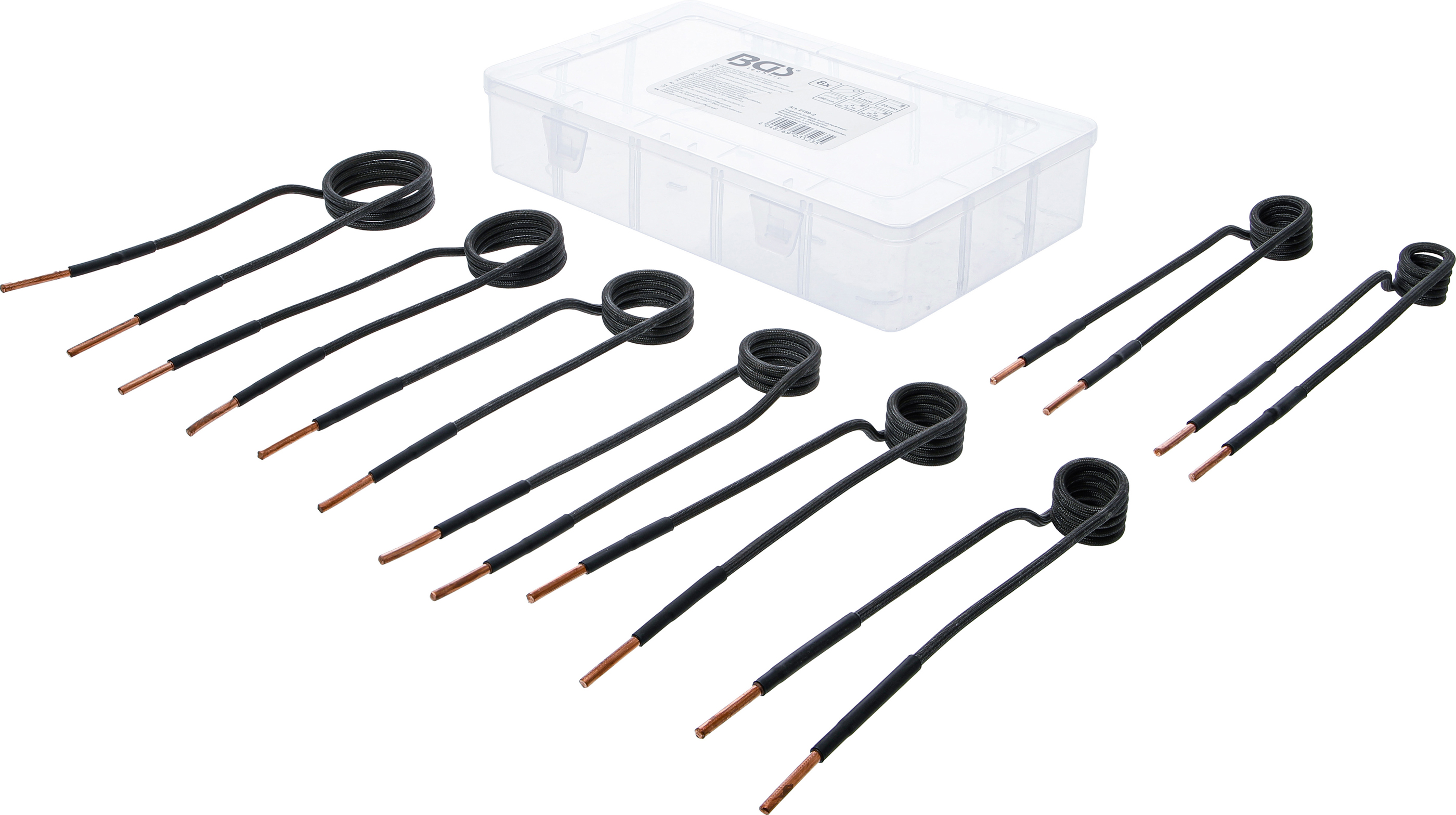 BGS Induktions-Spulen-Satz für Induktionsheizgerät | gerade Bauform | für Art. 2169, 3390, 3391 | 8-tlg.