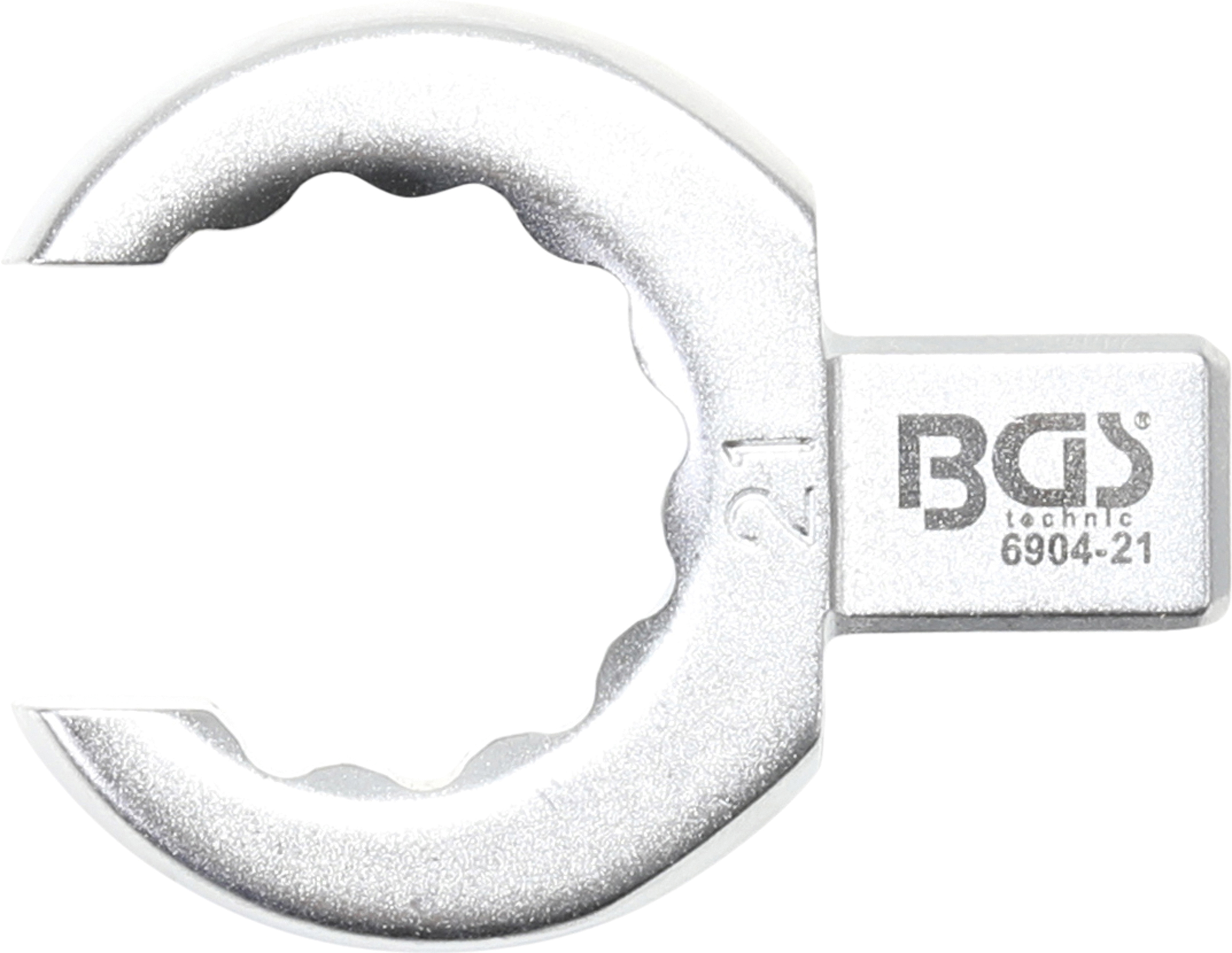 BGS Einsteck-Ringschlüssel | offen | 21 mm | Aufnahme 9 x 12 mm