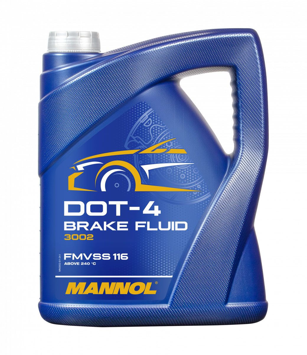 Mannol 3002 Bremsflüssigkeit  DOT-4 Brake Fluid 5 Liter