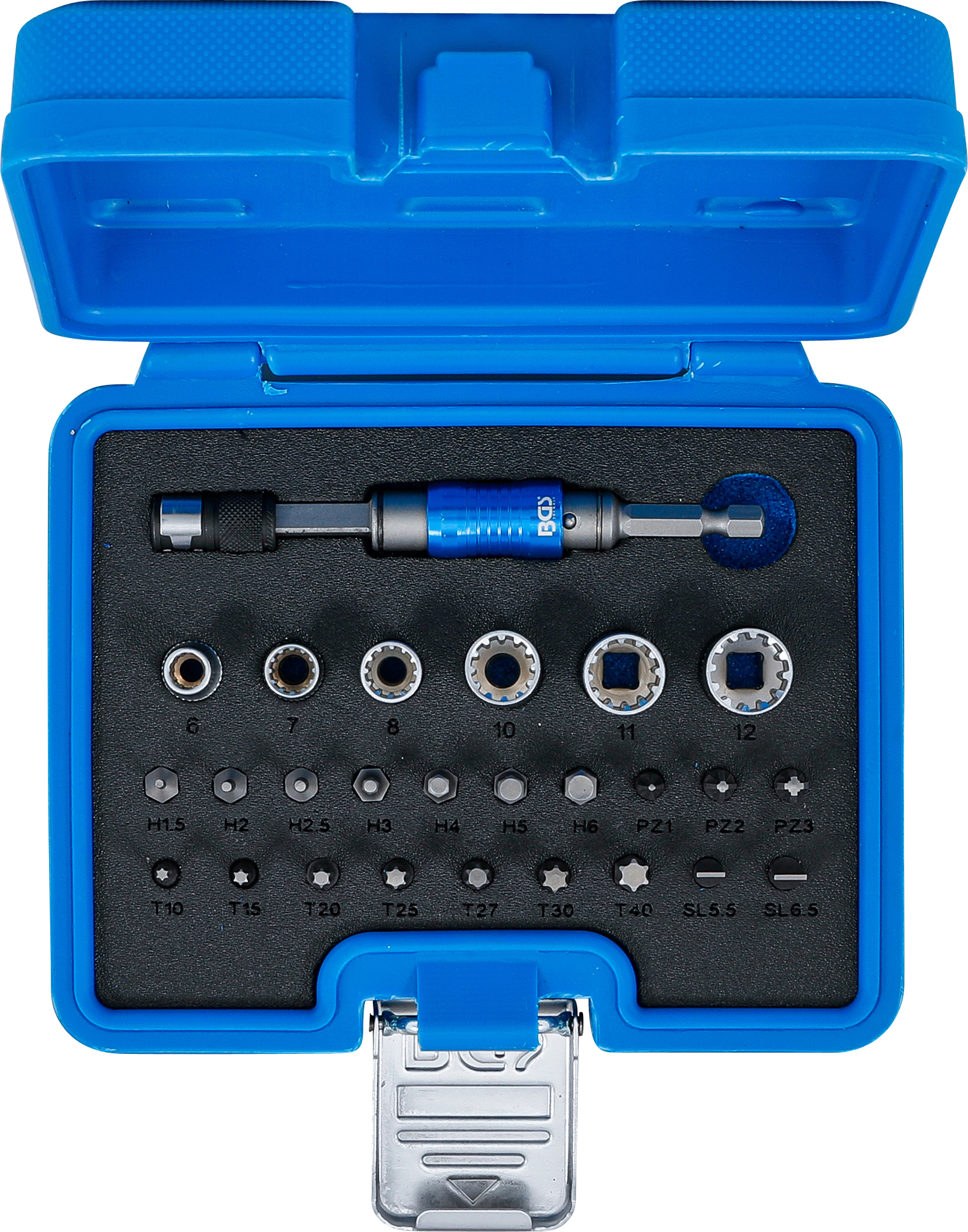 BGS Bit- und Steckschlüssel-Satz | Antrieb Außensechskant 6,3 mm (1/4") | 2-IN-1 | 26-tlg.