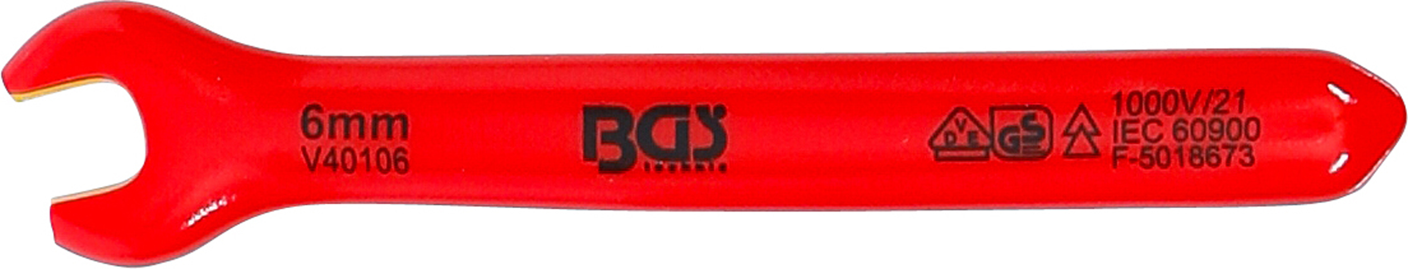 BGS VDE-Einmaulschlüssel | SW 6 mm