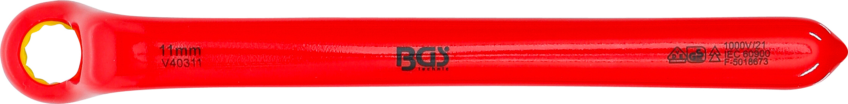 BGS VDE-Einringschlüssel | tief gekröpft | SW 11 mm
