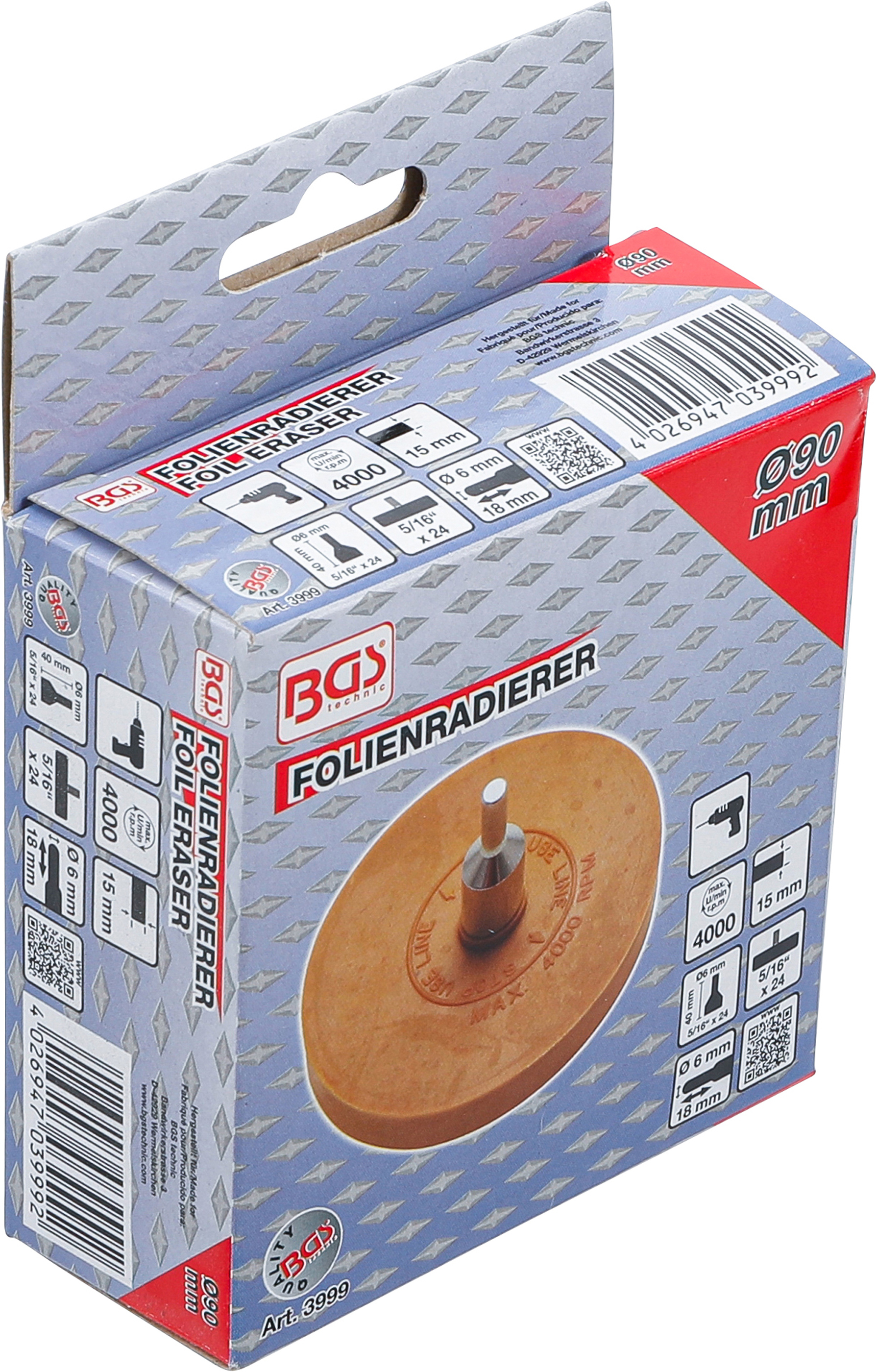 BGS Folienradierer | Ø 90 mm