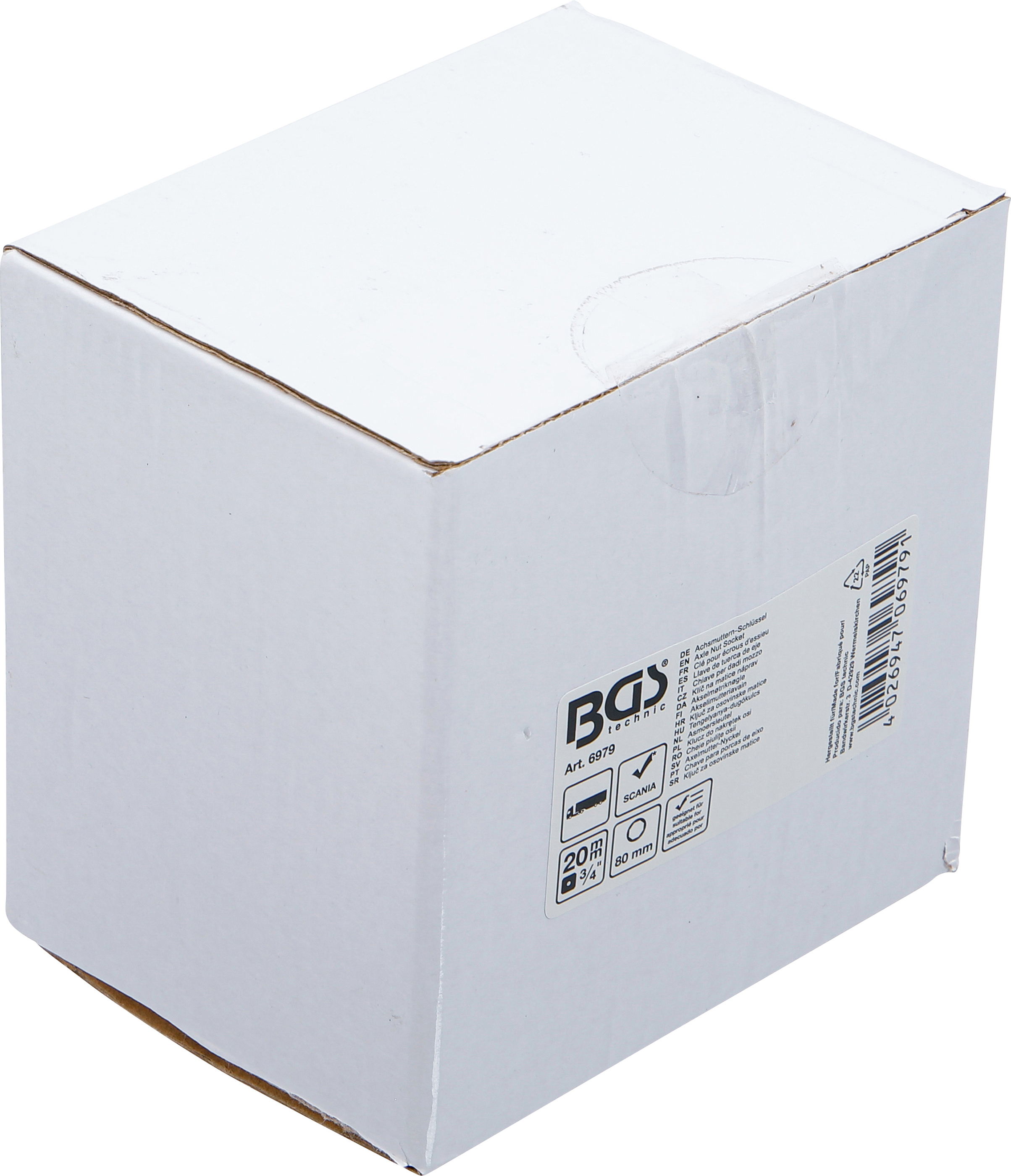 BGS Achsmuttern-Schlüssel | 8-kant | für SCANIA | SW 80 mm