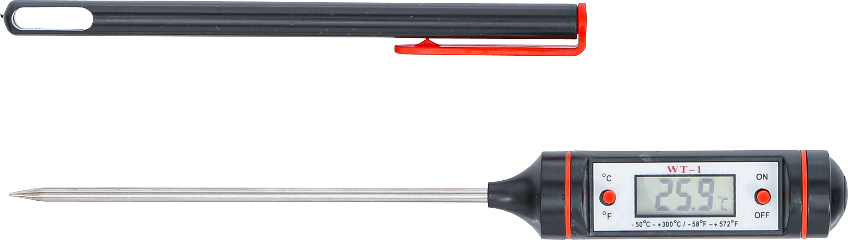 BGS Digital-Thermometer mit Edelstahl-Messsonde