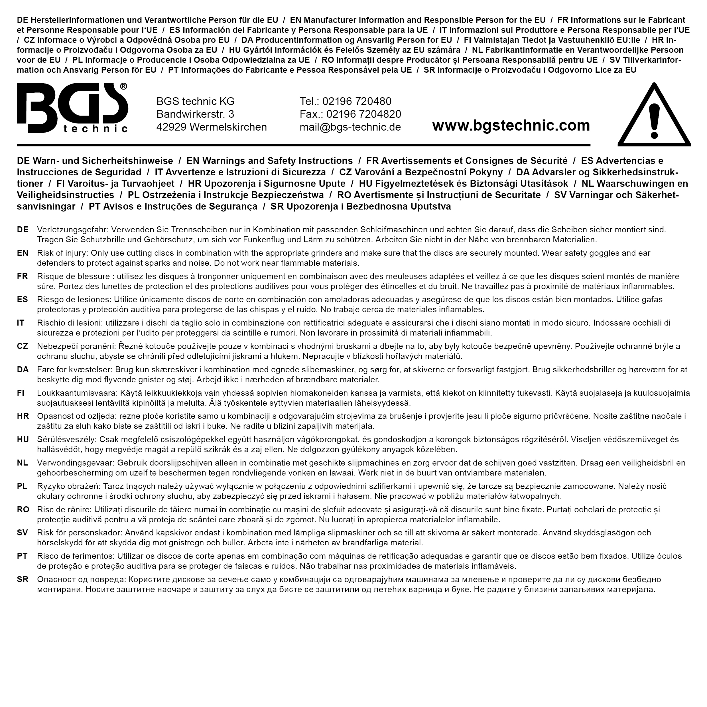 BGS Segment-Trennscheibe | Ø 125 mm