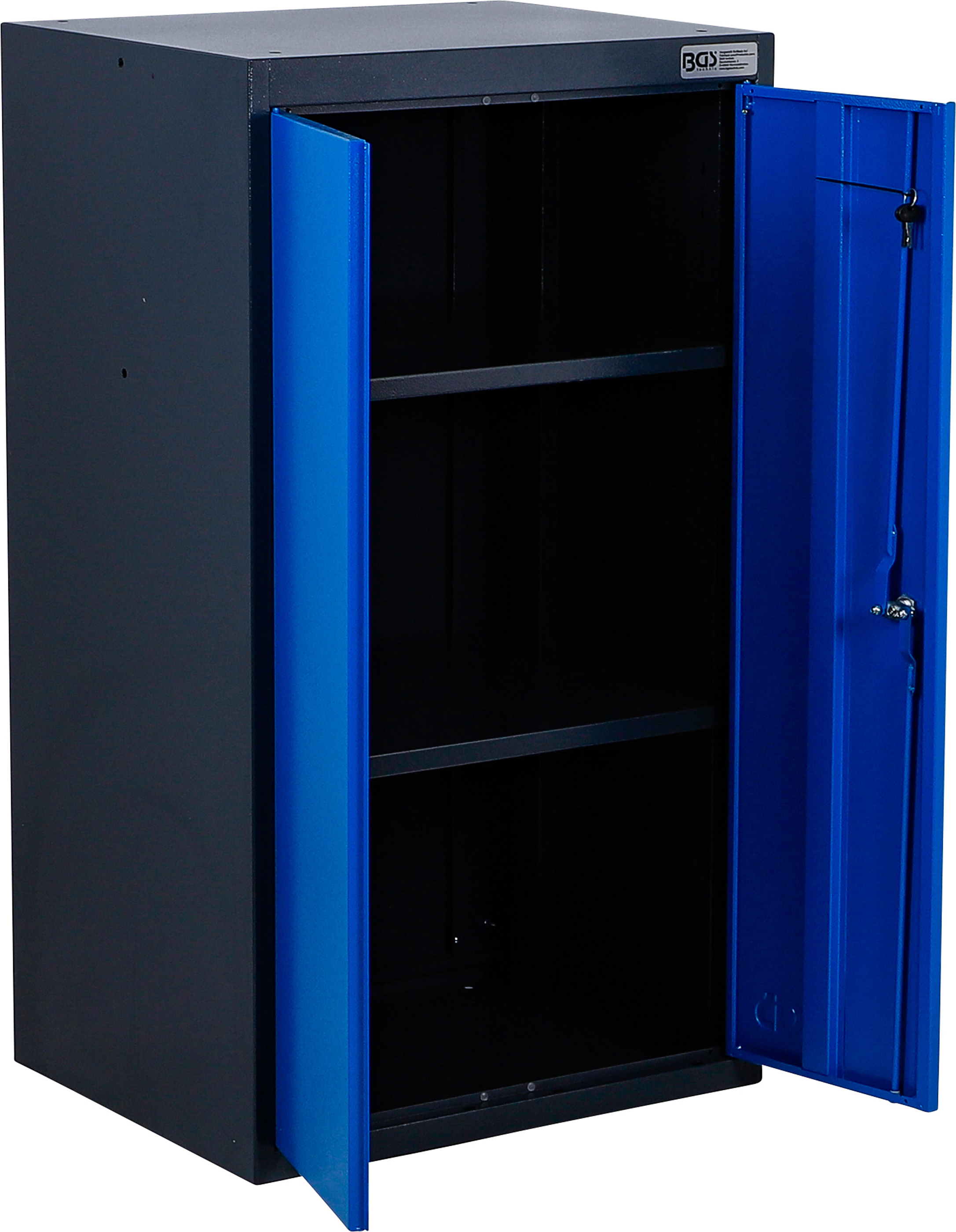BGS Werkstattschrank | 2-türig | mit 2 Fachböden