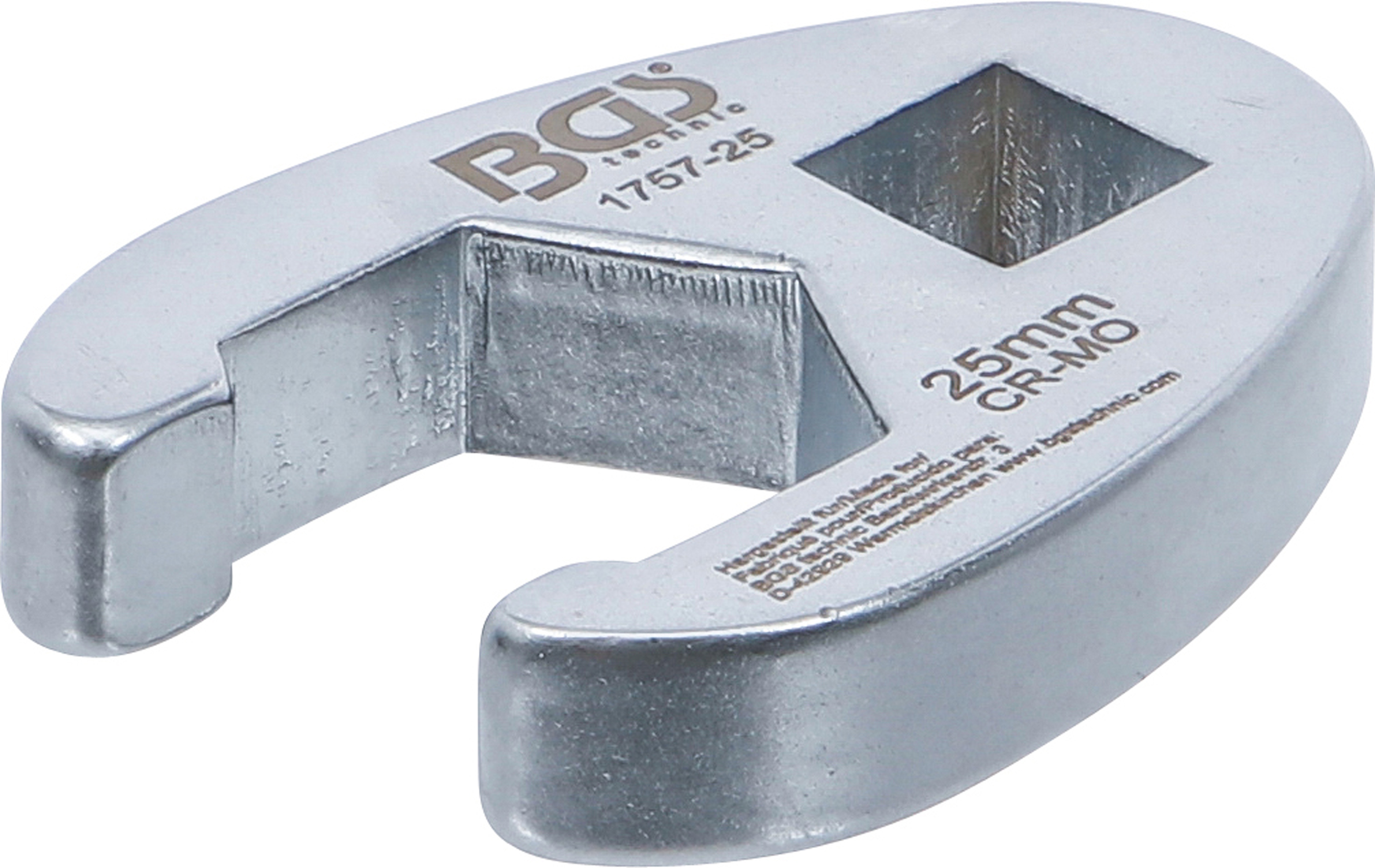 BGS Hahnenfußschlüssel | Antrieb Innenvierkant 12,5 mm (1/2") | SW 25 mm