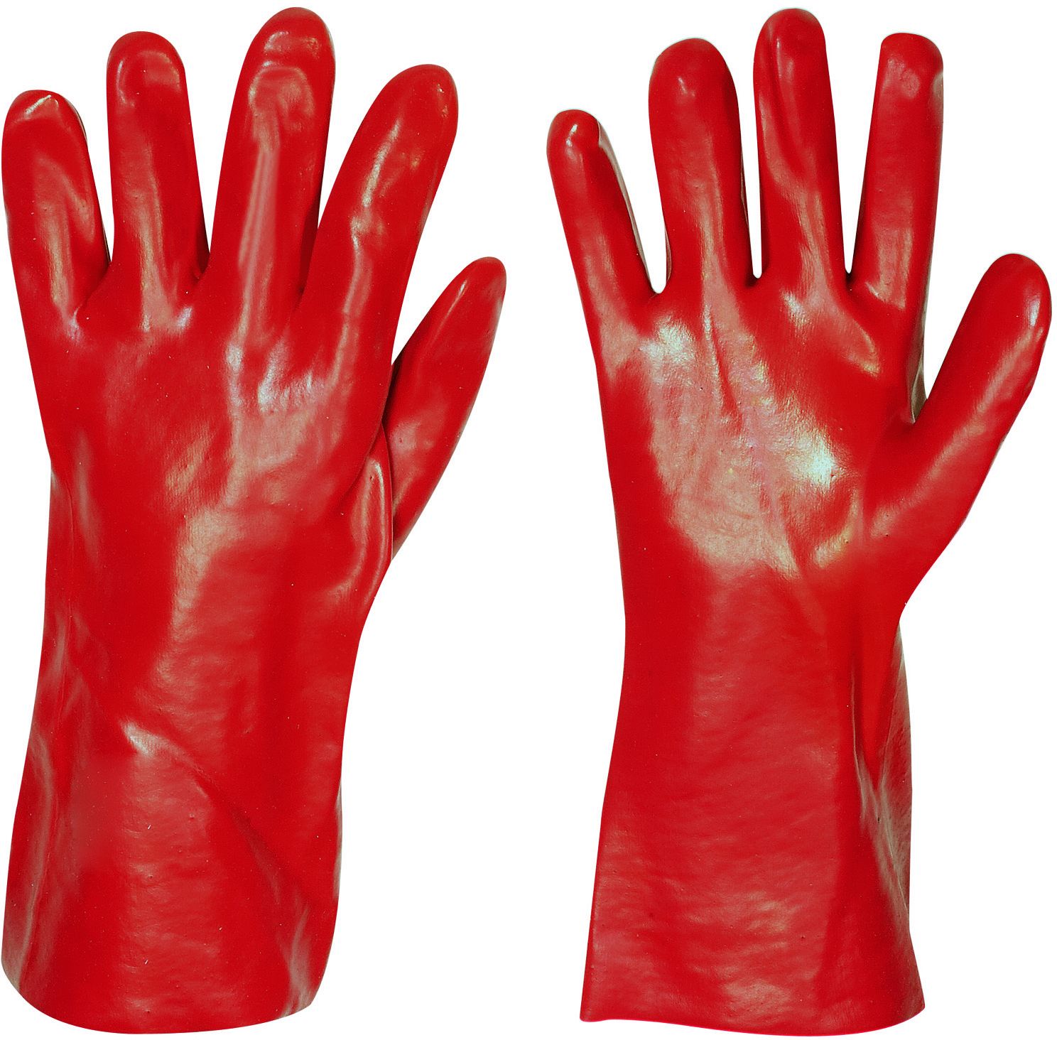 Stronghand Vinyl Handschuh Denver Rot 35 cm