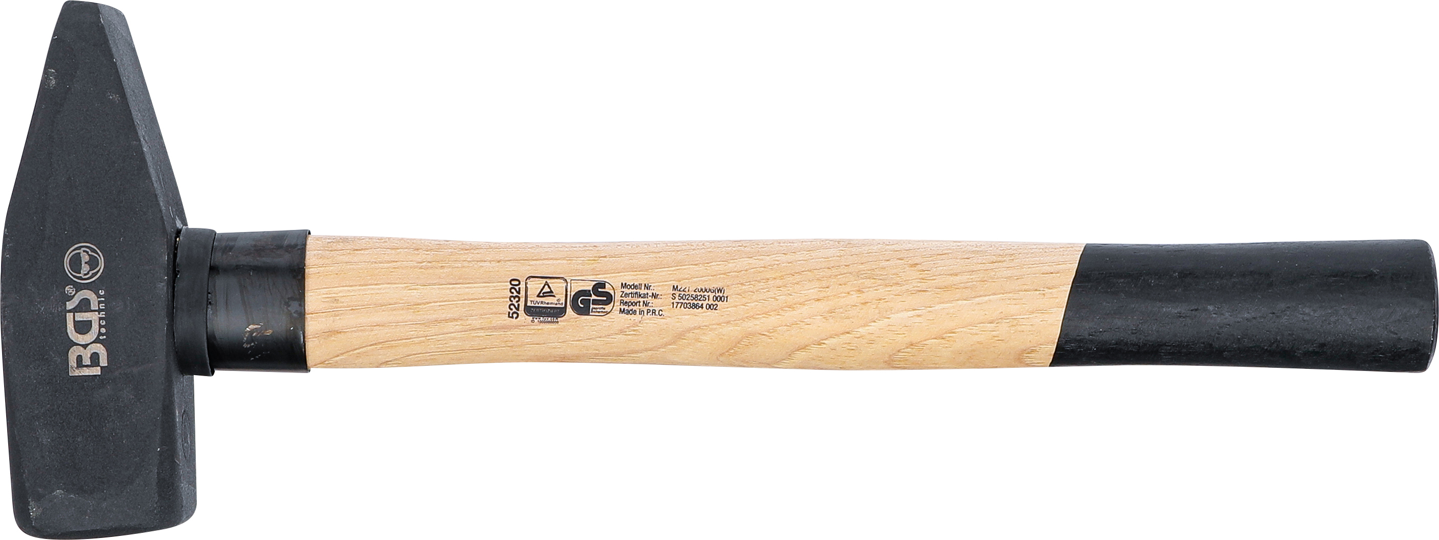 BGS Schlosserhammer | Hickory-Stiel | DIN 1041 | 2000 g