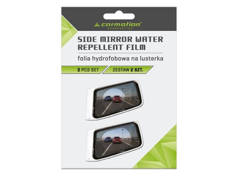 Carmotion Hydrophobfolie für Seitenspiegel Rund 100 mm 2er Pack 