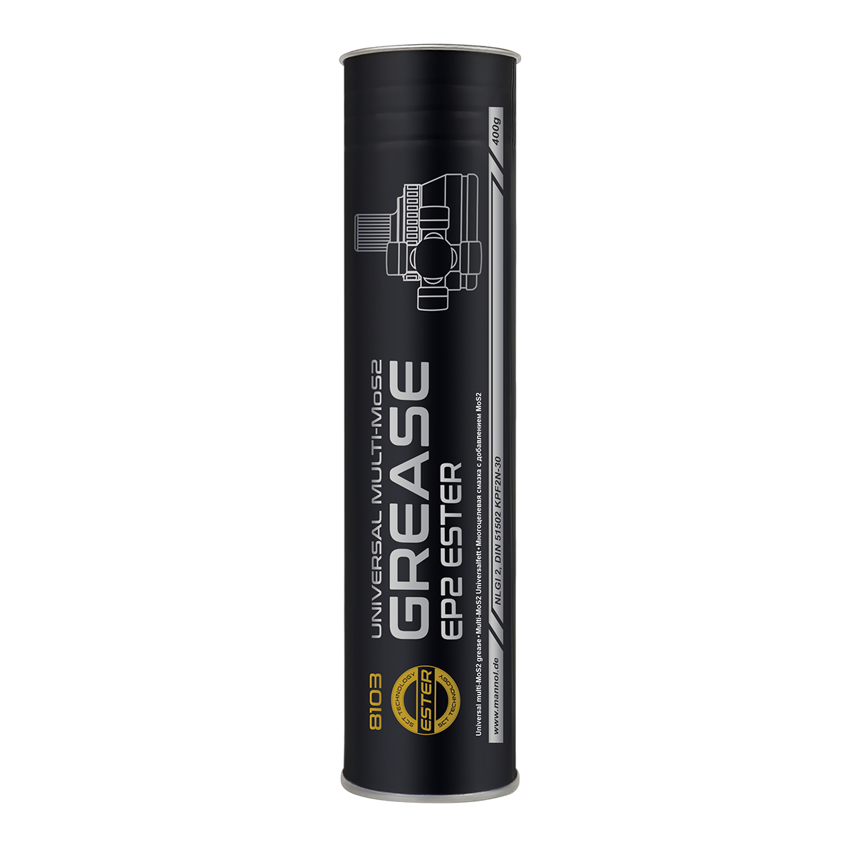Mannol 8103 Universal Multi-MoS2 Grease Universalfett EP2 Ester 400g