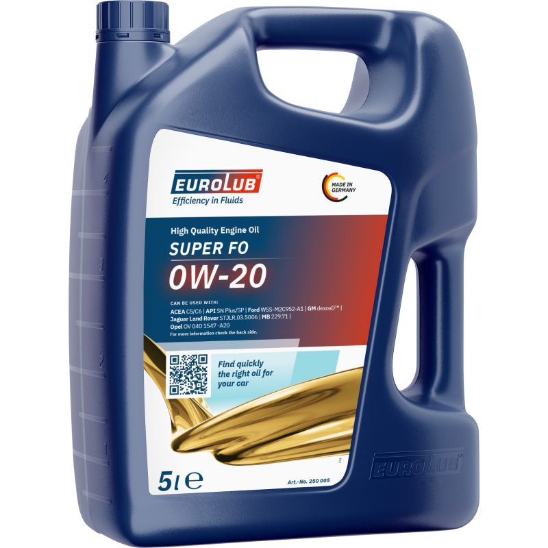 0W-20 Eurolub Super FO Motoröl 5 Liter