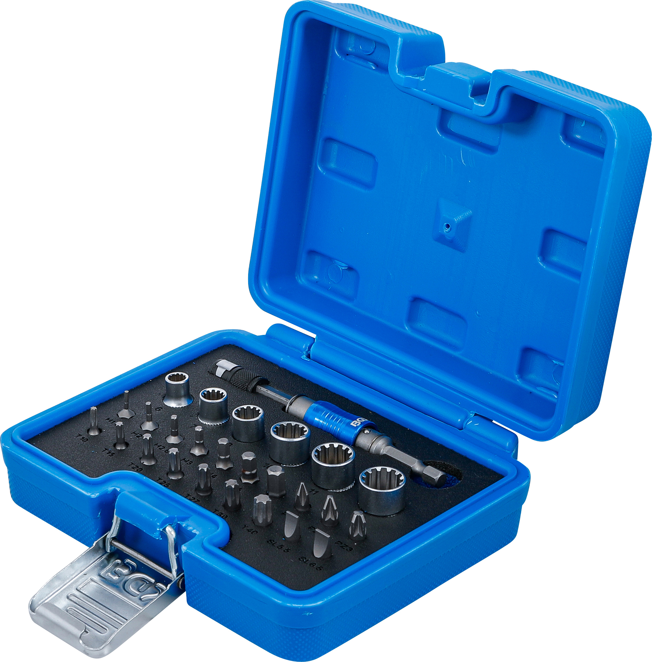 BGS Bit- und Steckschlüssel-Satz | Antrieb Außensechskant 6,3 mm (1/4") | 2-IN-1 | 26-tlg.
