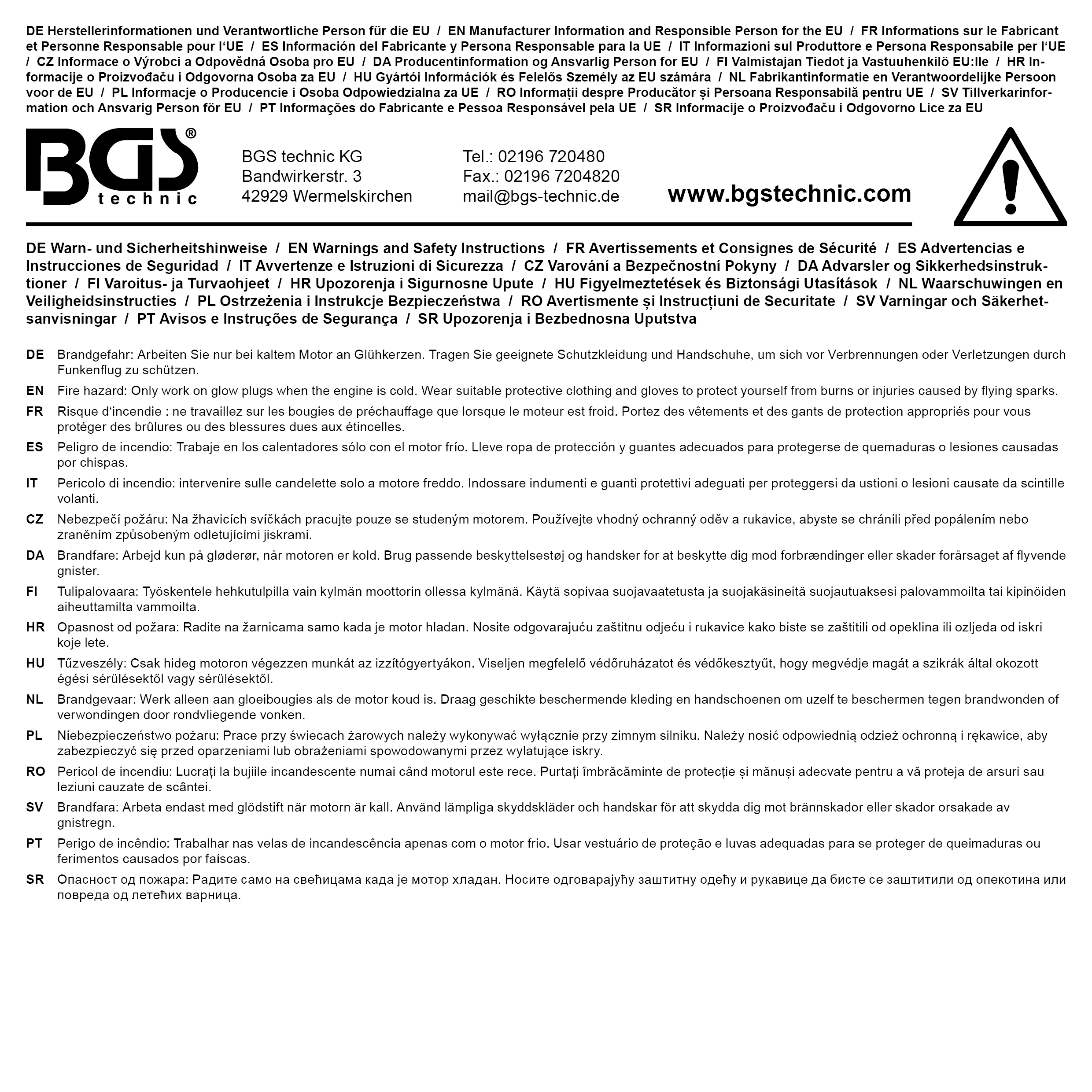 BGS Glühkerzen-Einsatz-Satz | speziell für Fiat, Alfa, Lancia