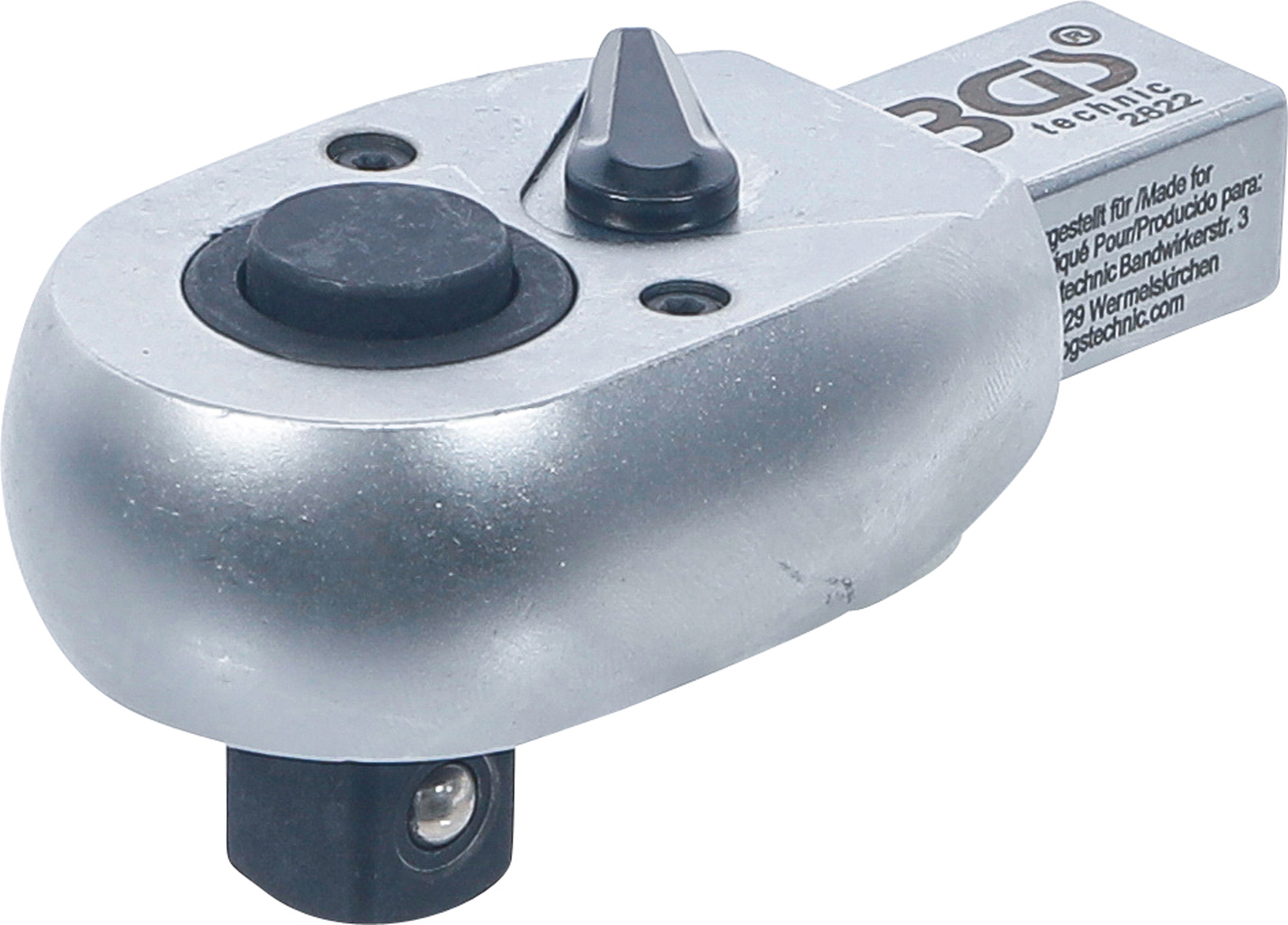 BGS Einsteck-Umschaltknarre | 12,5 mm (1/2") | Aufnahme 14 x 18 mm