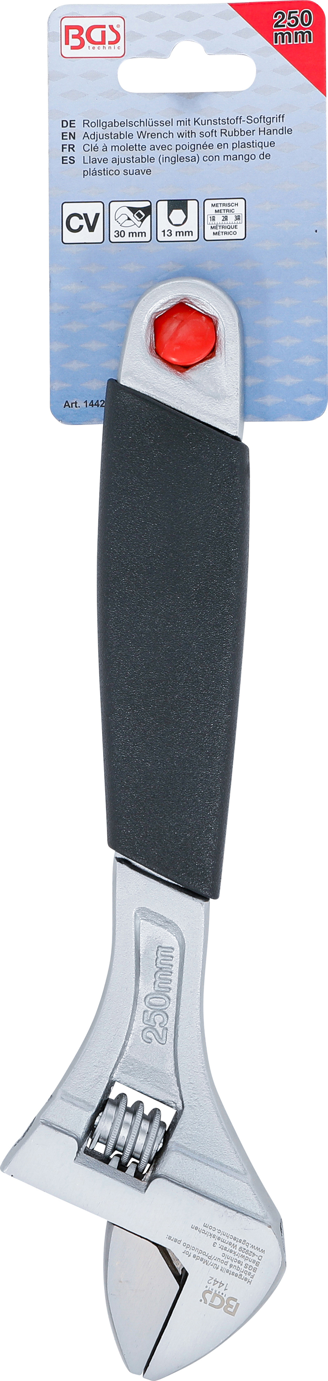 BGS Rollgabelschlüssel mit Kunststoff-Softgriff | SW max. 30 mm