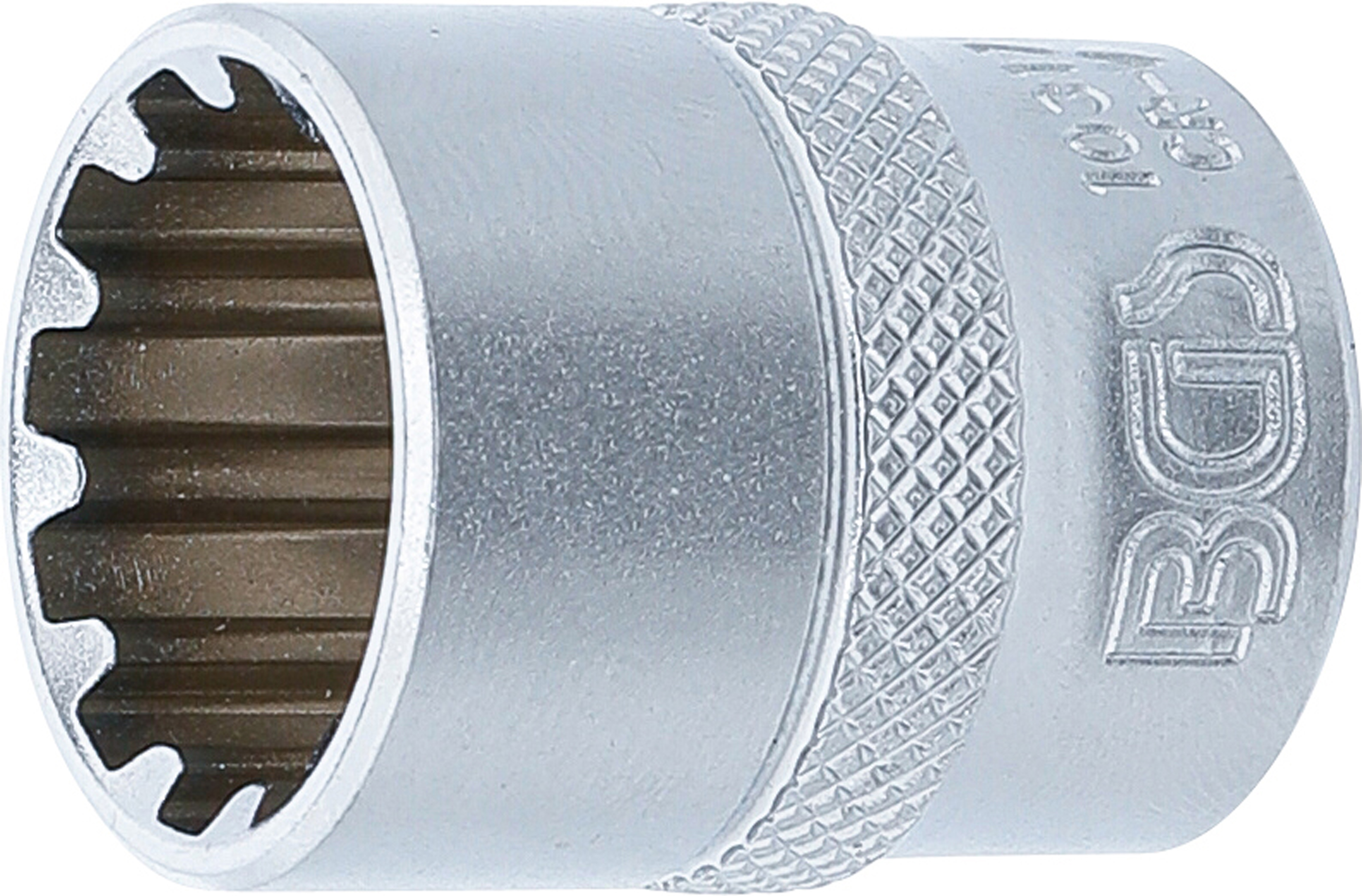 BGS Steckschlüssel-Einsatz Gear Lock | Antrieb Innenvierkant 10 mm (3/8") | SW 17 mm