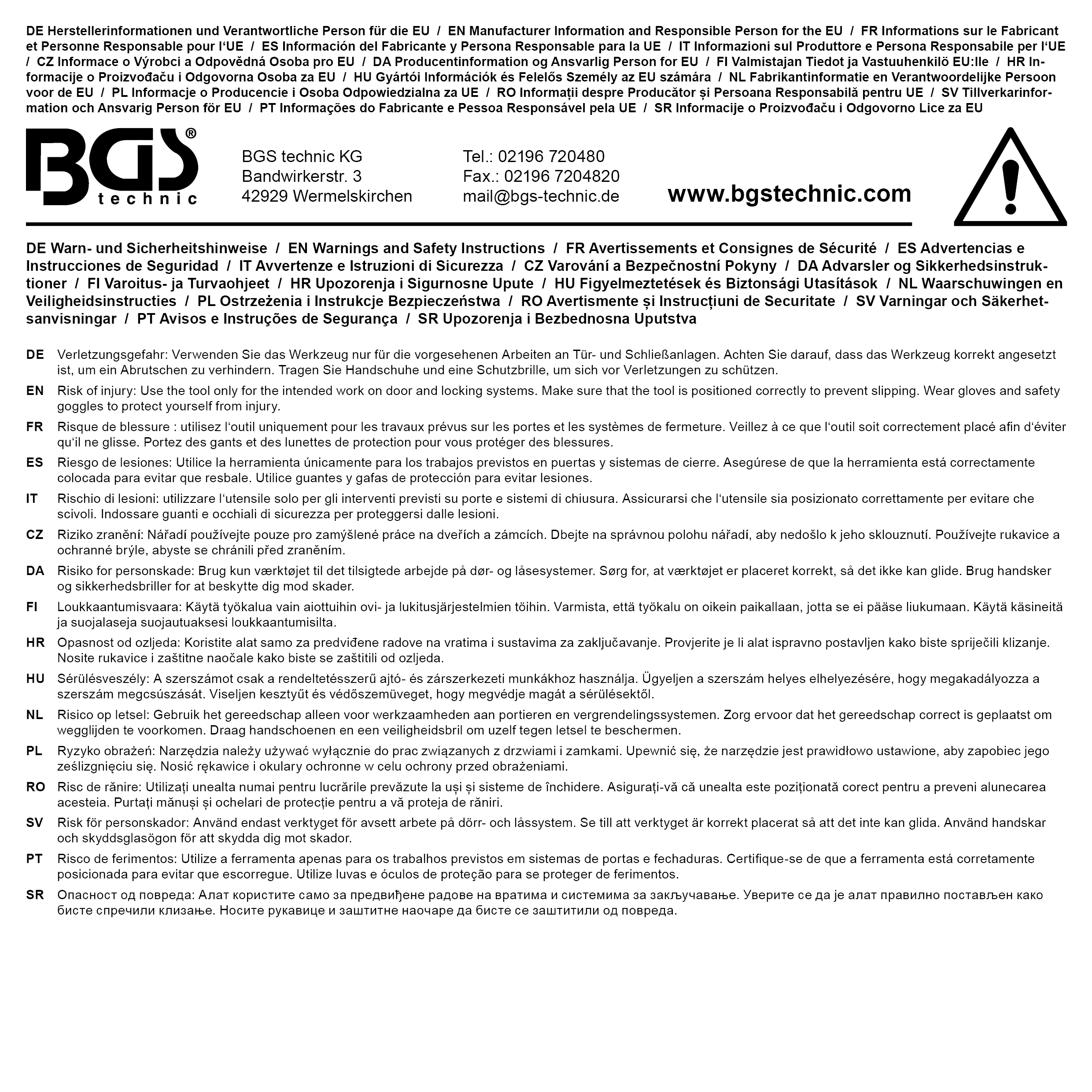 BGS Türbolzen-Montiergerät | 370 mm