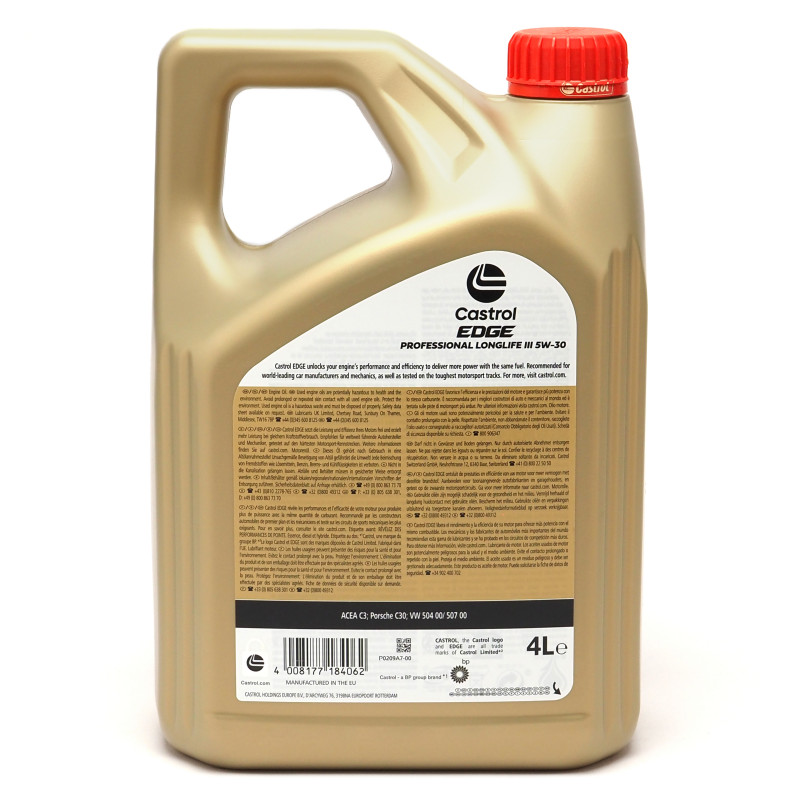 5W-30 Castrol EDGE Professional Longlife III Fluid Titanium Motoröl 4 Liter